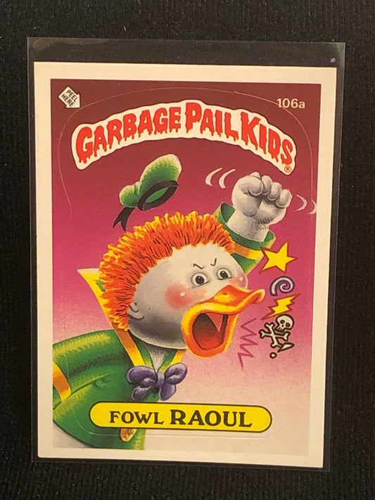 Garbage Pail Kids Original Series 3 (os3) 106a Fowl Raoul