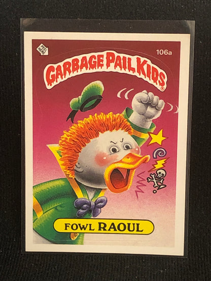 Garbage Pail Kids Original Series 3 (os3) 106a Fowl Raoul