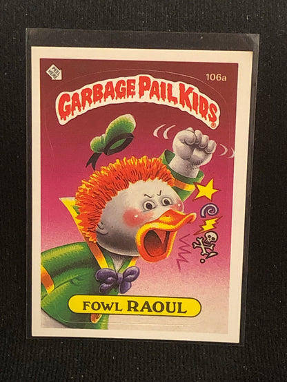 Garbage Pail Kids Original Series 3 (os3) 106a Fowl Raoul
