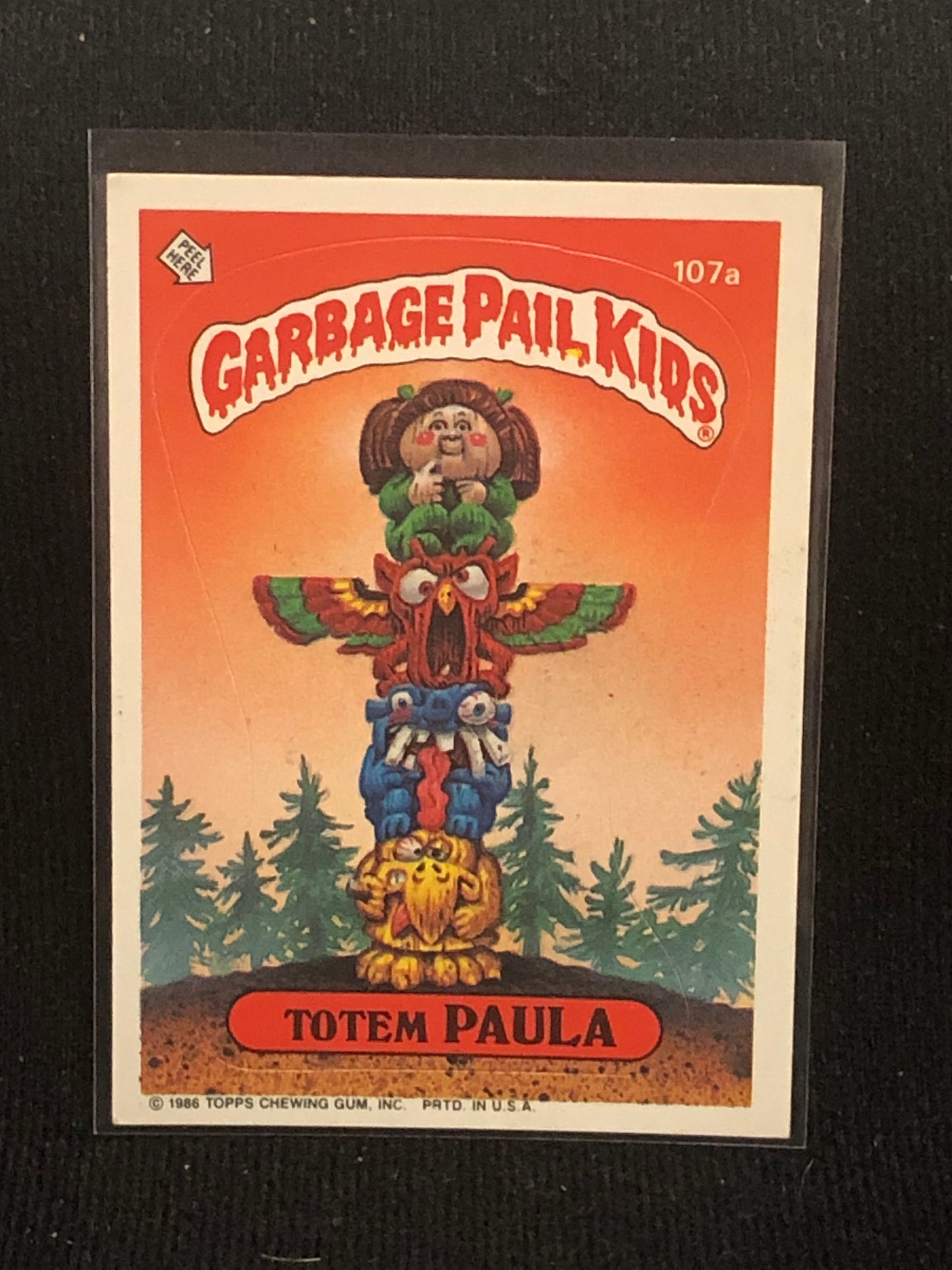 Garbage Pail Kids Original Series 3 (os3) 107a Totem Paula