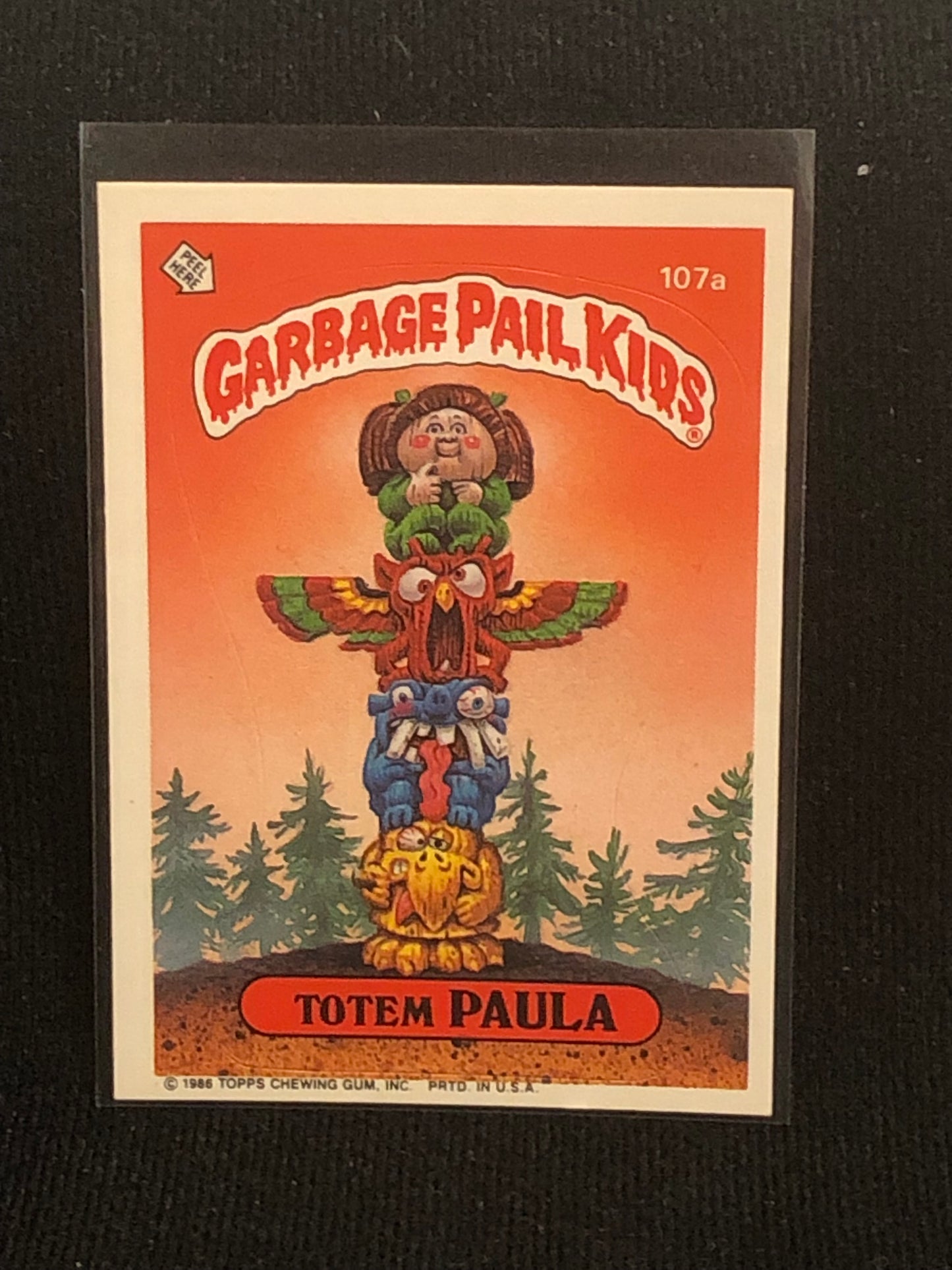 Garbage Pail Kids Original Series 3 (os3) 107a Totem Paula