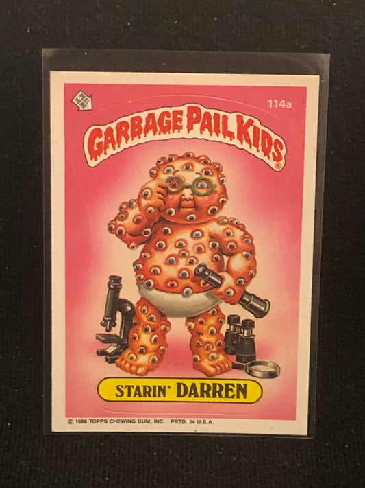 Garbage Pail Kids Original Series 3 (os3) 114a Starin Darren