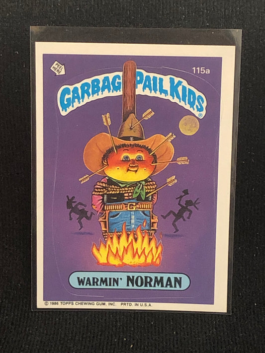 Garbage Pail Kids Original Series 3 (os3) 115a Warmin Norman