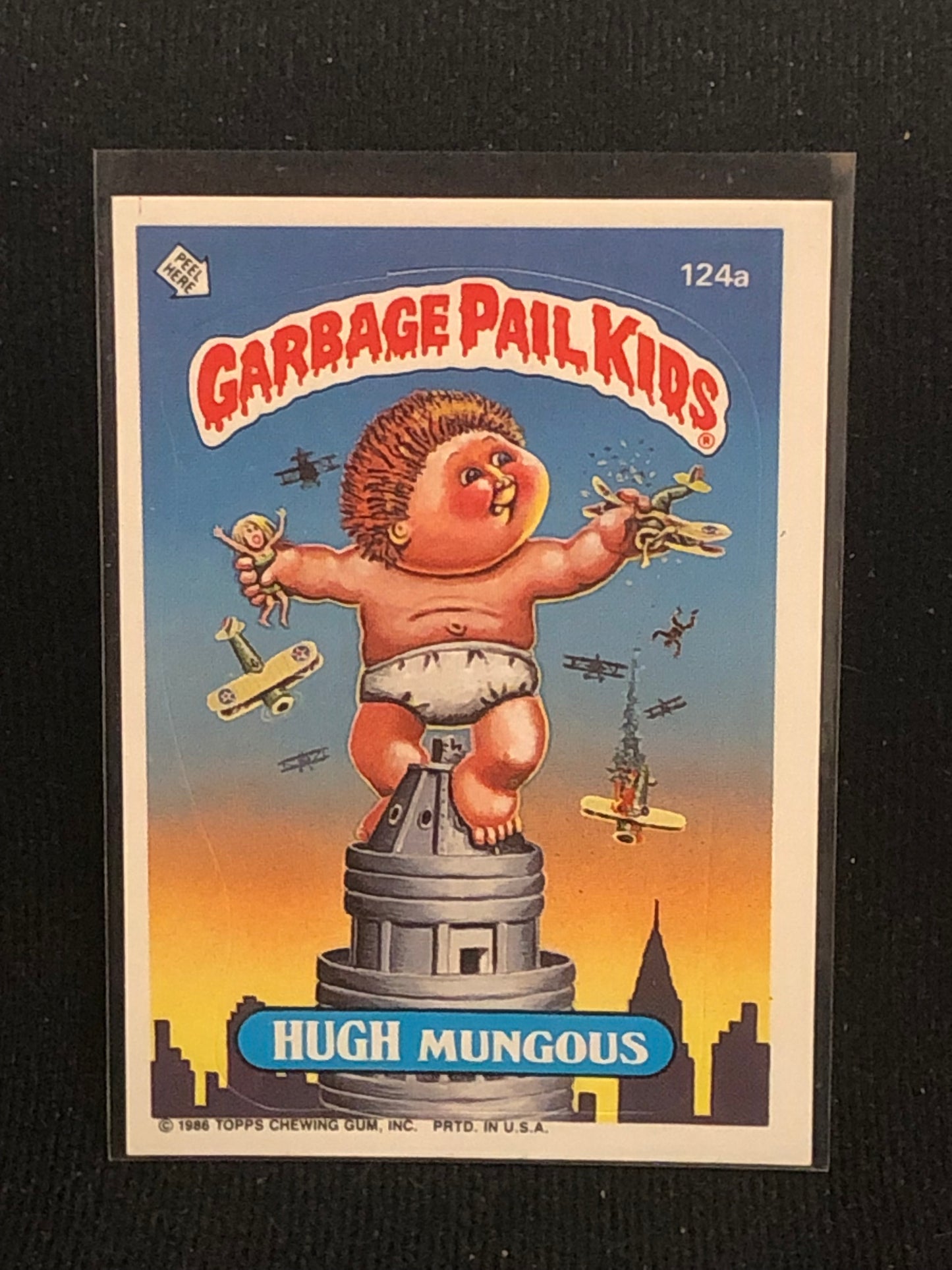 Garbage Pail Kids Original Series 3 (os3) 124a Hugh Mungous