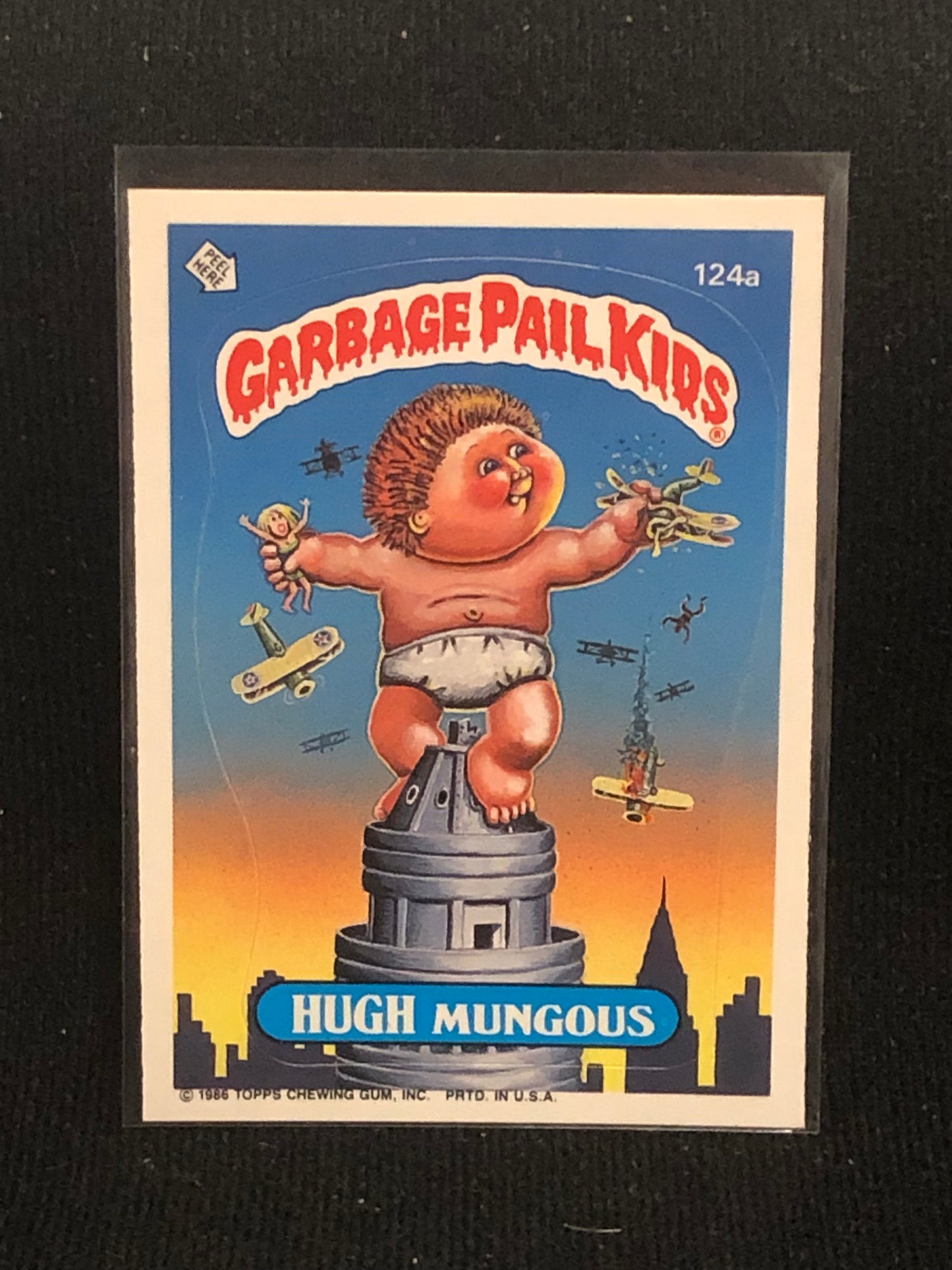 Garbage Pail Kids Original Series 3 (os3) 124a Hugh Mungous