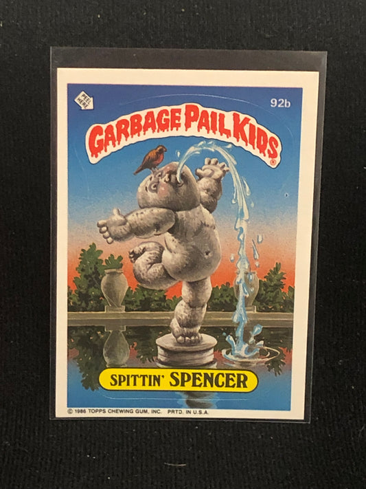 Garbage Pail Kids Original Series 3 (os3) 92b Spittin Spencer