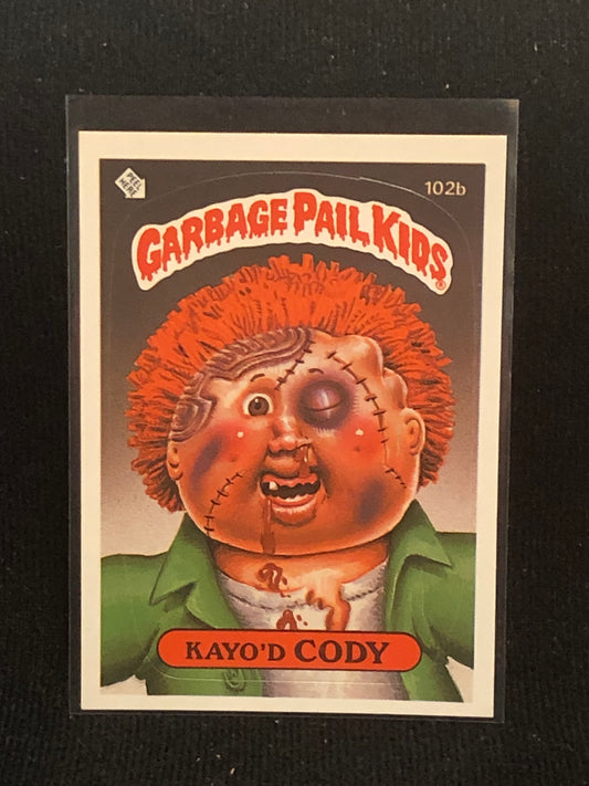 Garbage Pail Kids Original Series 3 (os3) 102b Kayo'd Cody