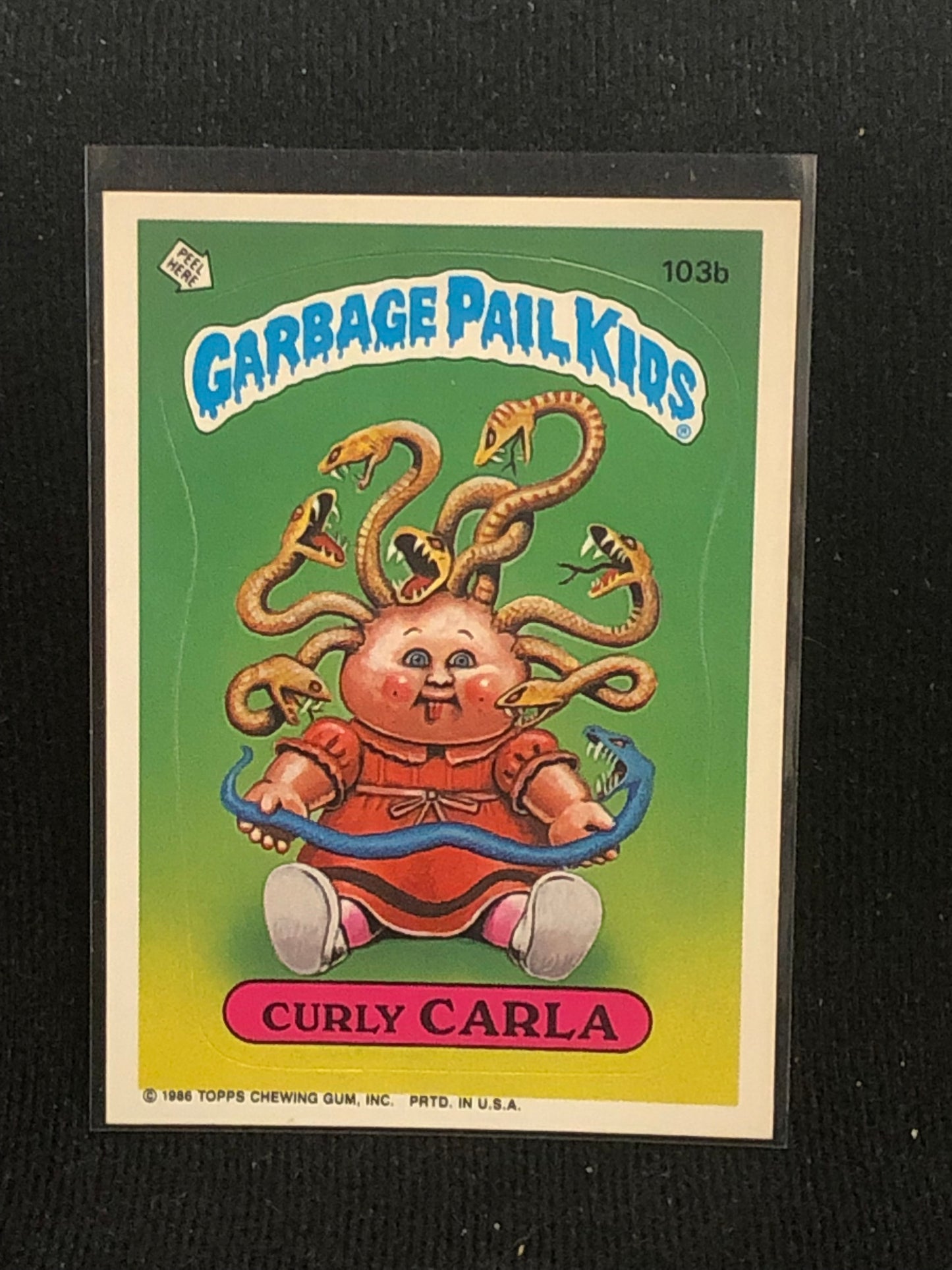 Garbage Pail Kids Original Series 3 (os3) 103b Curly Carla