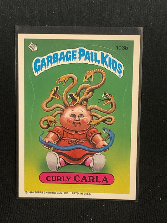 Garbage Pail Kids Original Series 3 (os3) 103b Curly Carla