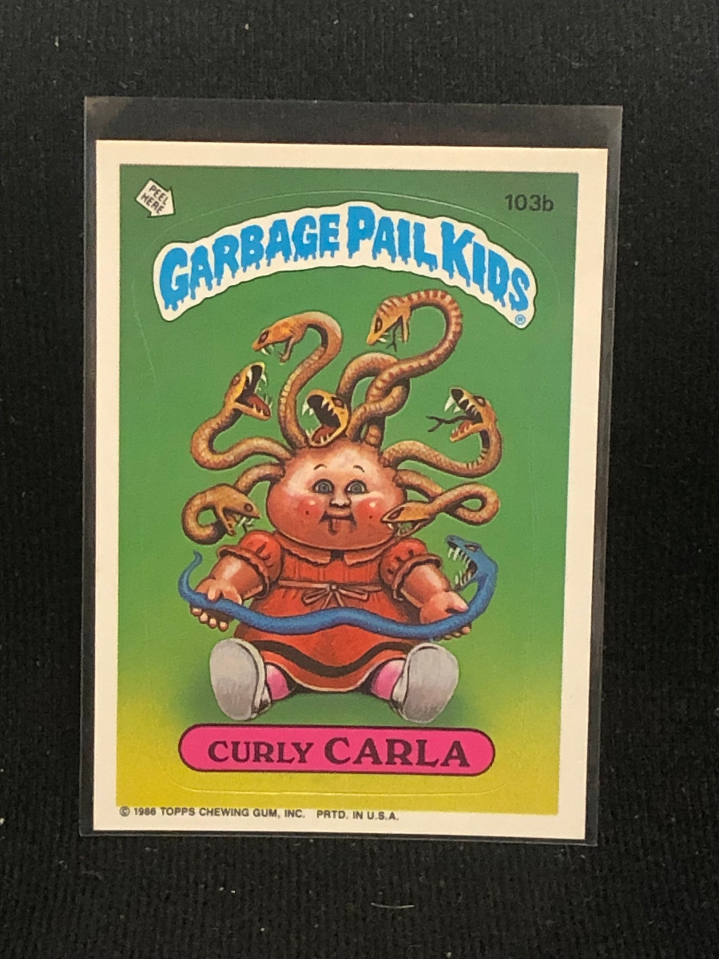 Garbage Pail Kids Original Series 3 (os3) 103b Curly Carla