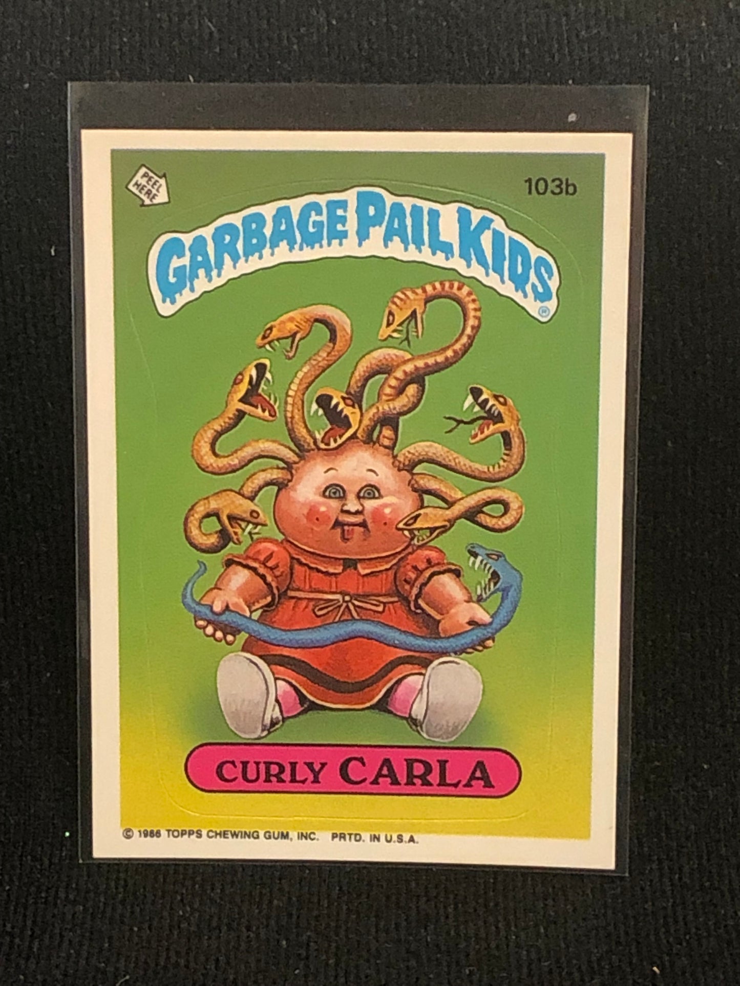 Garbage Pail Kids Original Series 3 (os3) 103b Curly Carla