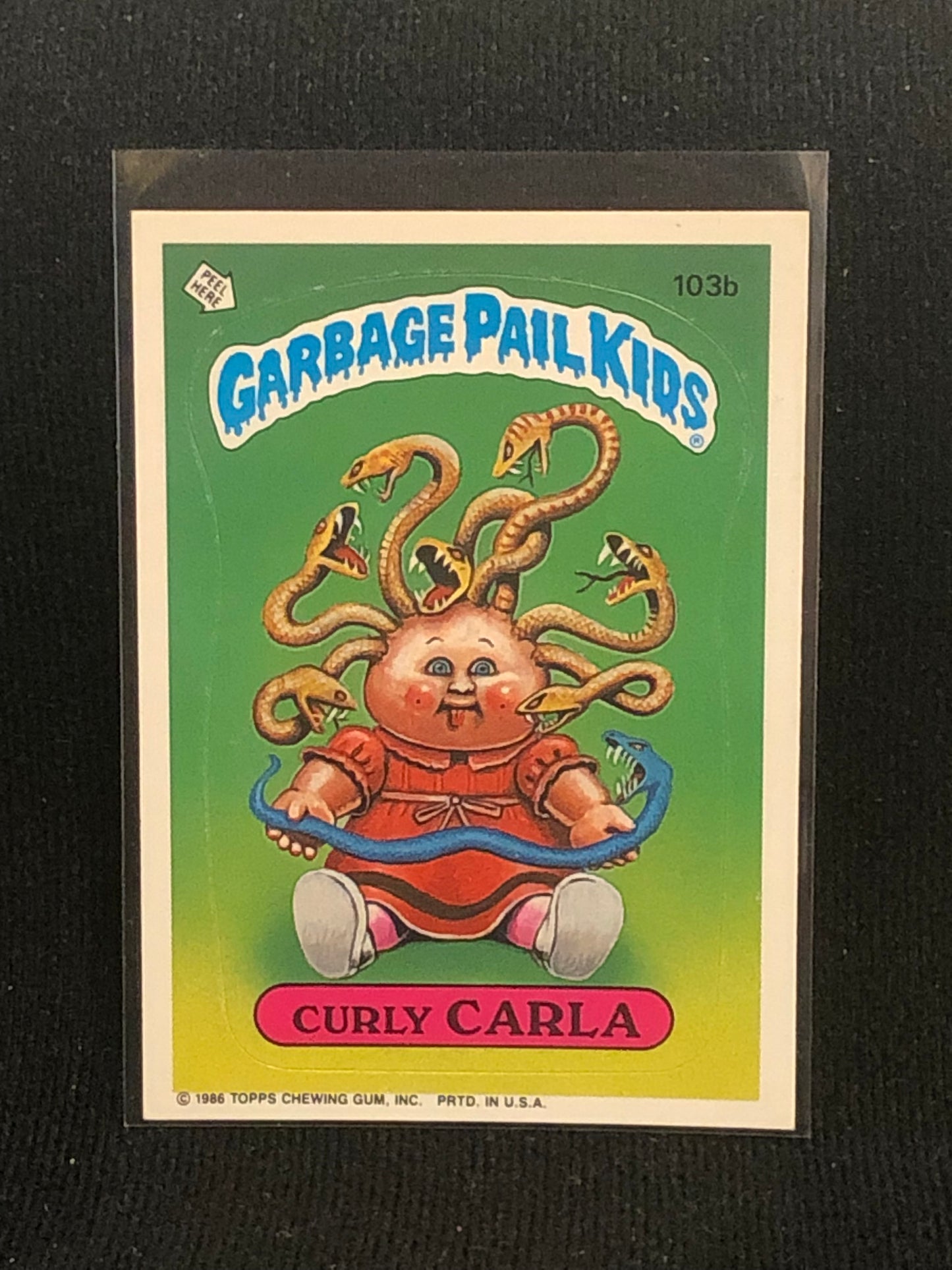 Garbage Pail Kids Original Series 3 (os3) 103b Curly Carla