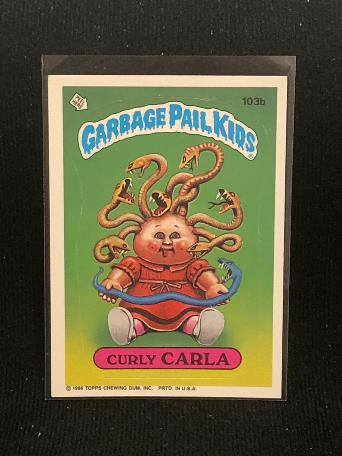 Garbage Pail Kids Original Series 3 (os3) 103b Curly Carla