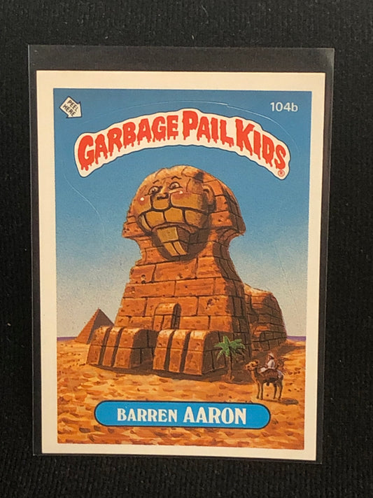 Garbage Pail Kids Original Series 3 (os3) 104b Barren Aaron