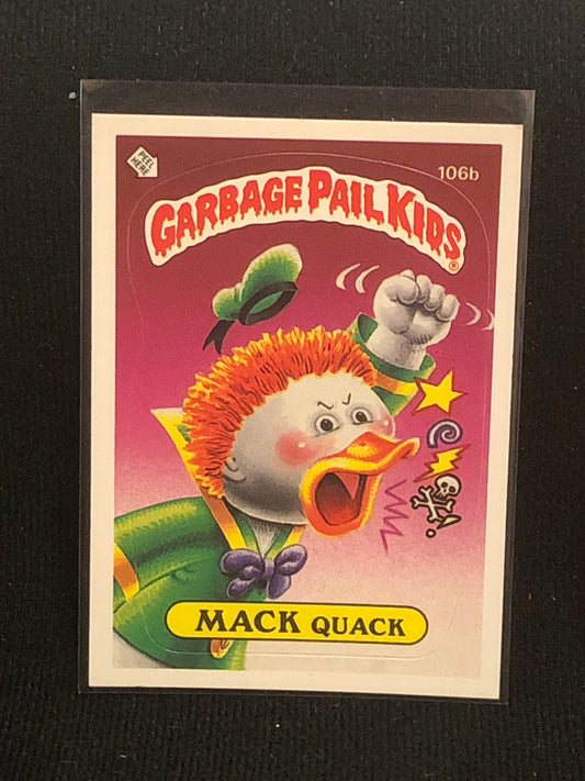 Garbage Pail Kids Original Series 3 (os3) 106b Mack Quack