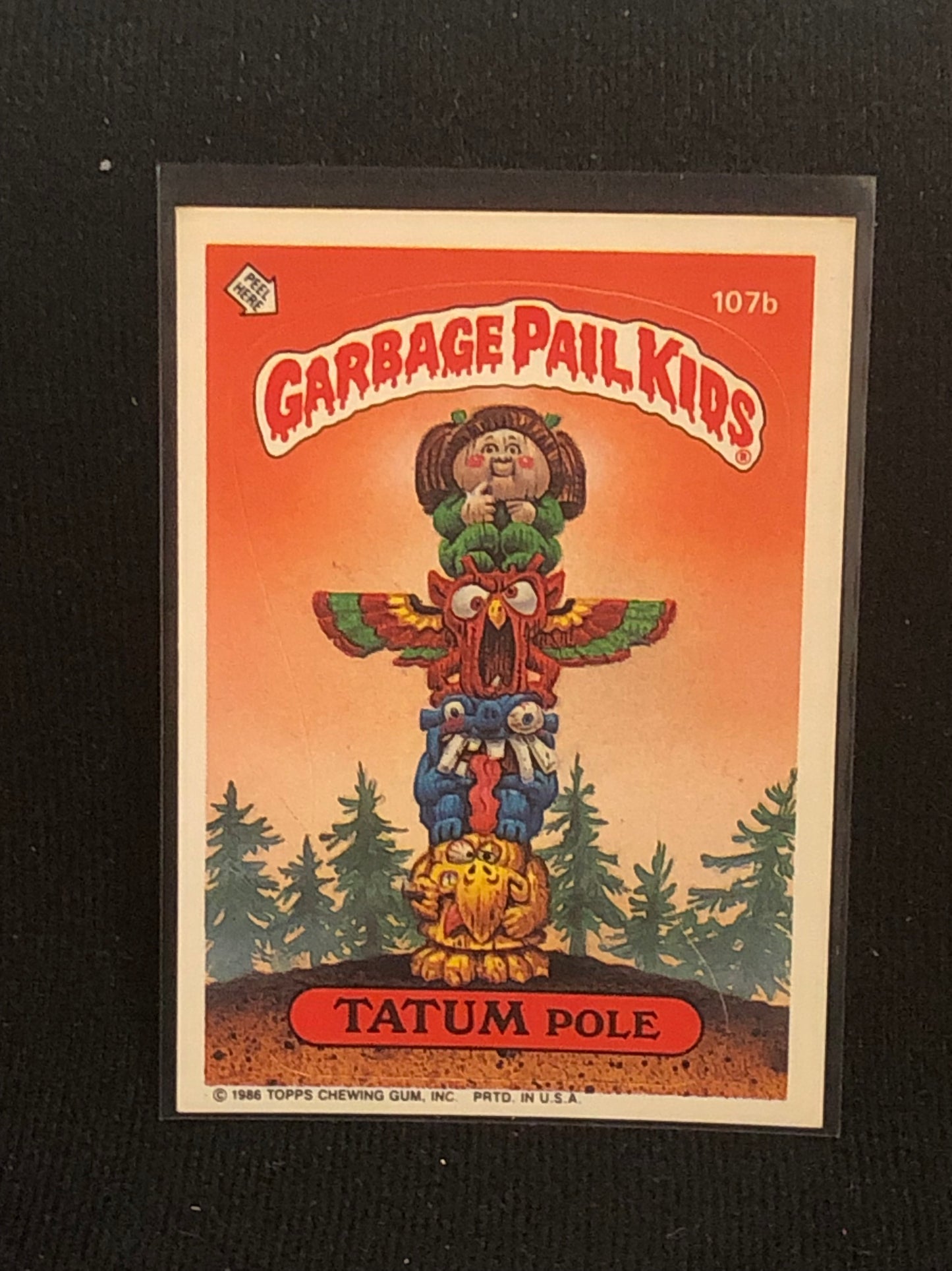 Garbage Pail Kids Original Series 3 (os3) 107b Tatum Pole