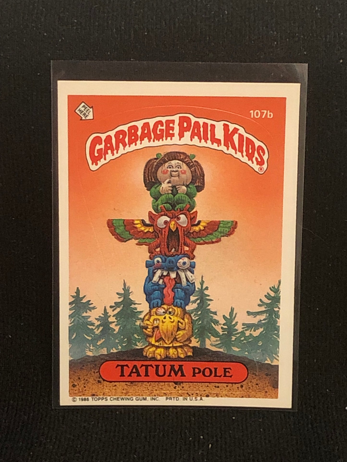 Garbage Pail Kids Original Series 3 (os3) 107b Tatum Pole