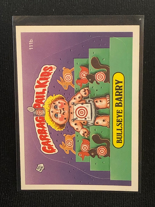 Garbage Pail Kids Original Series 3 (os3) 111b Bullseye Barry