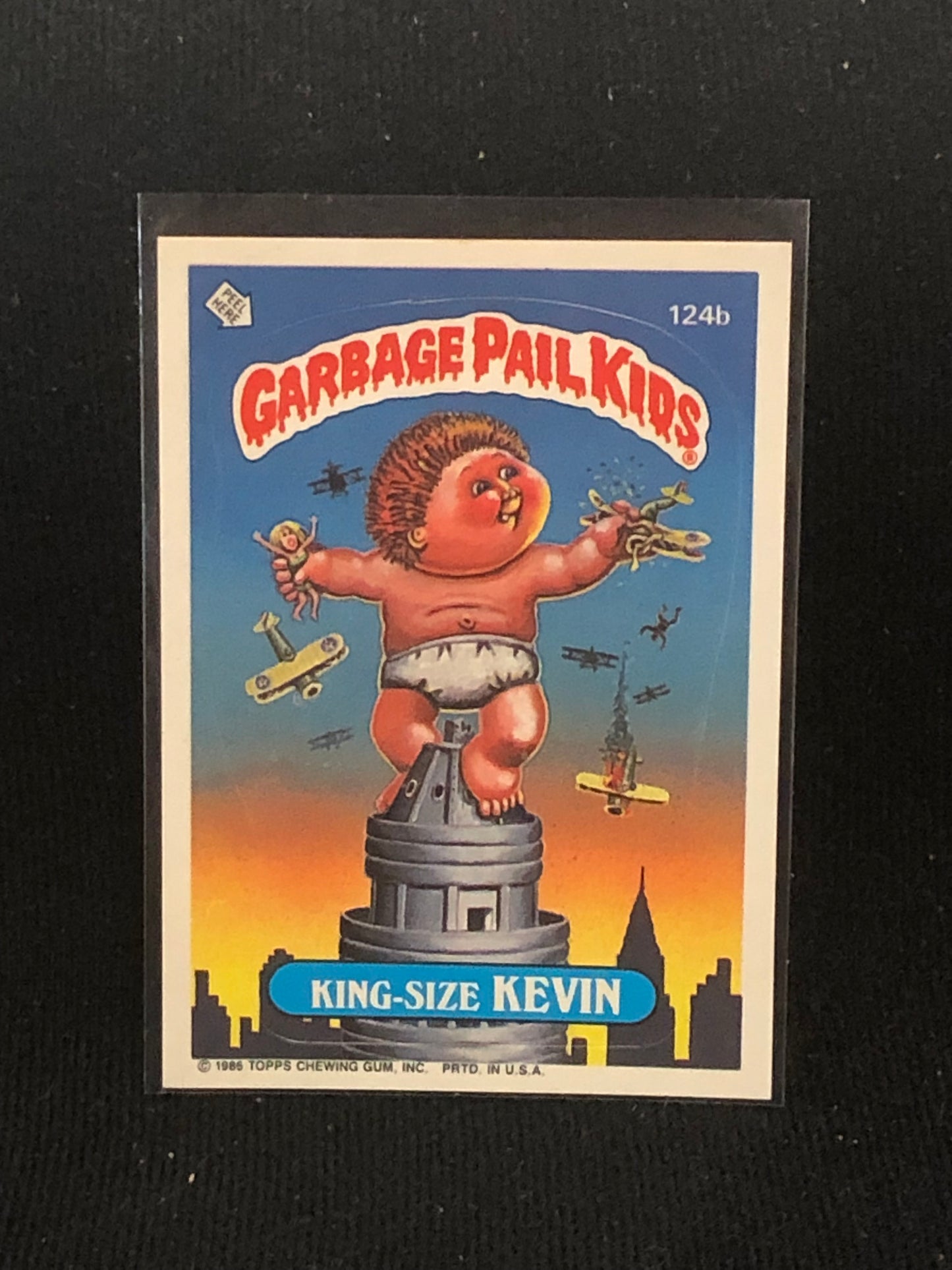 Garbage Pail Kids Original Series 3 (os3) 124b King Size Kevin