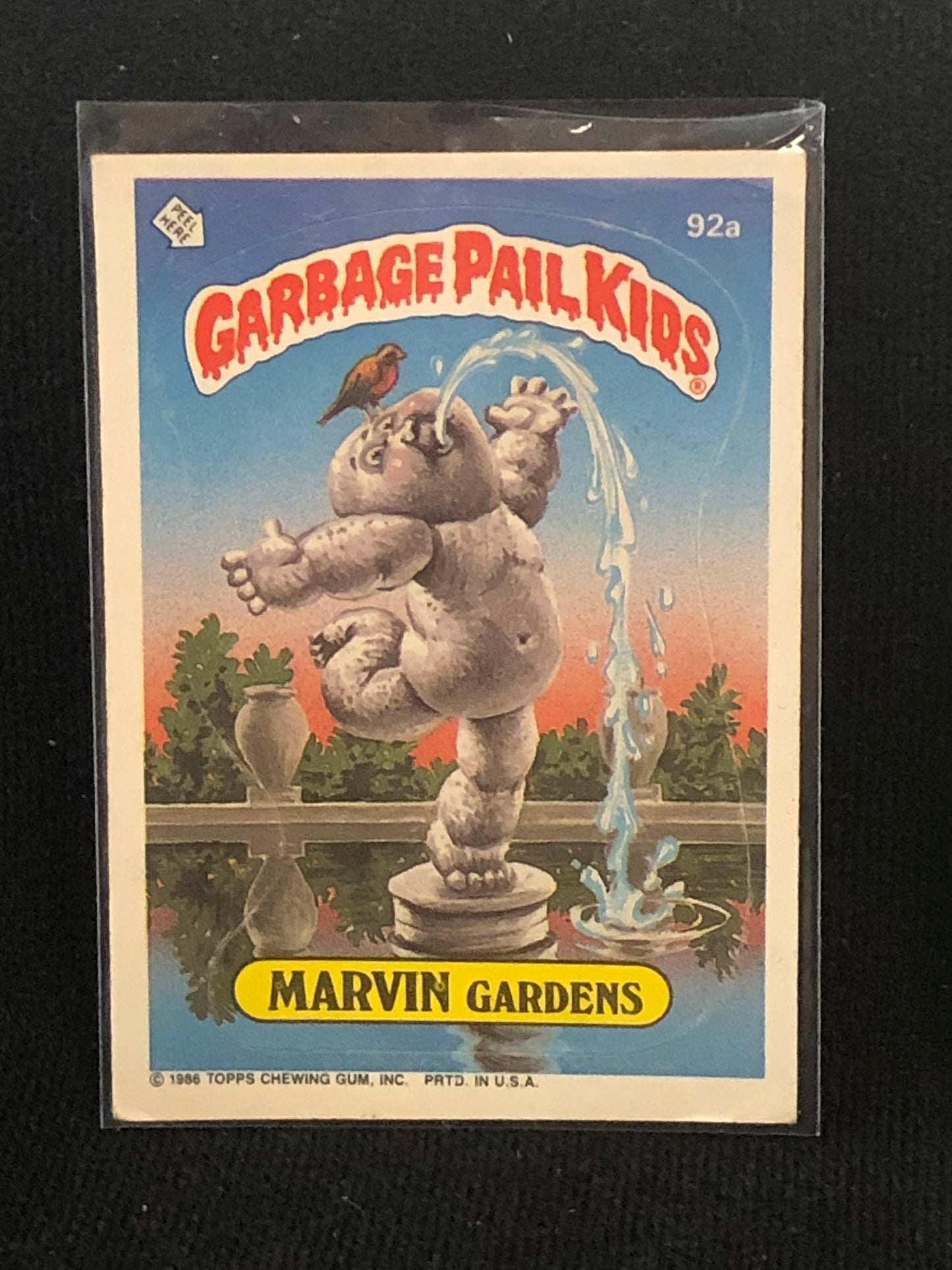 Garbage Pail Kids Original Series 3 (os3) 92a Marvin Gardens