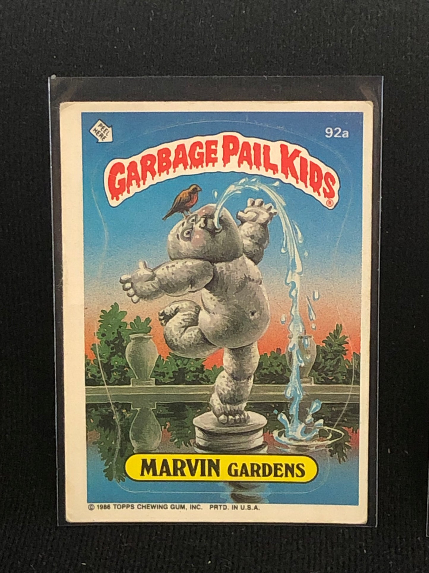 Garbage Pail Kids Original Series 3 (os3) 92a Marvin Gardens