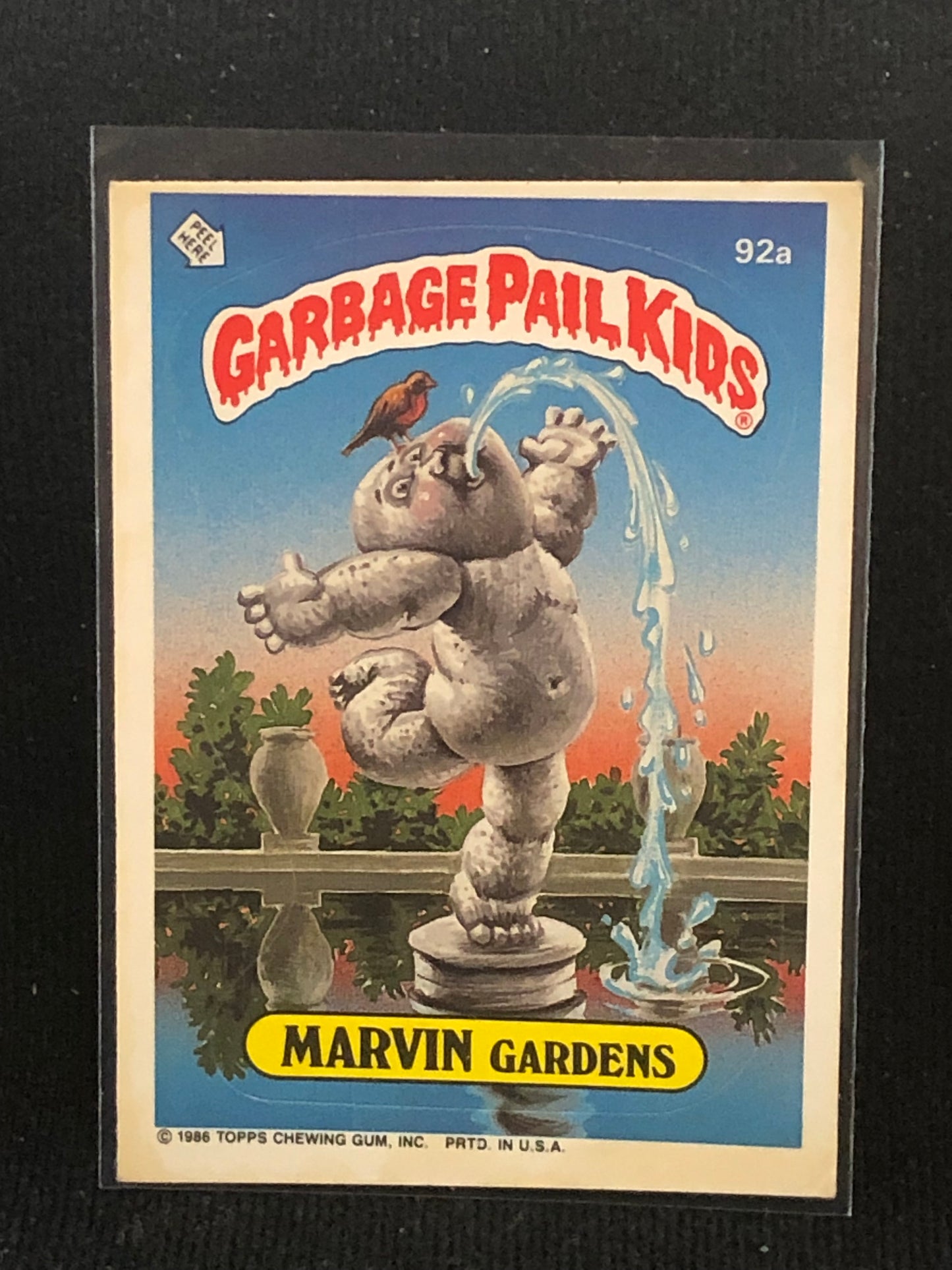 Garbage Pail Kids Original Series 3 (os3) 92a Marvin Gardens