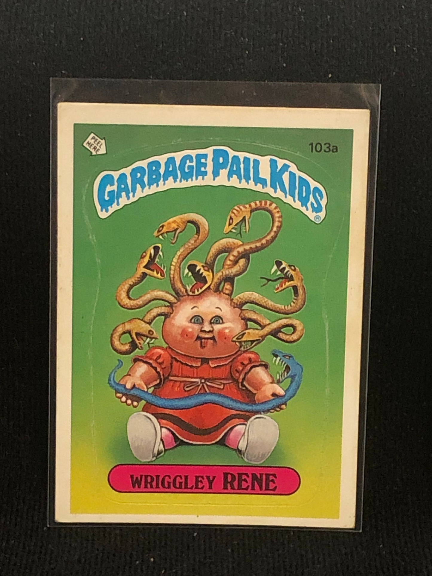 Garbage Pail Kids Original Series 3 (os3) 103a Wriggley Rene