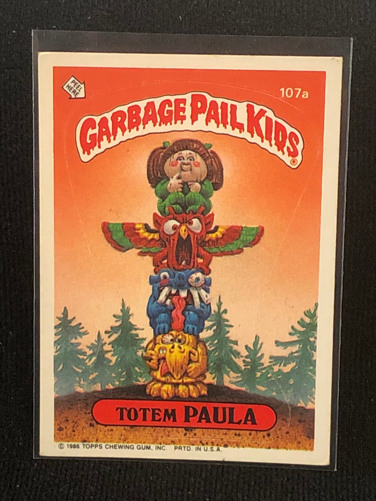 Garbage Pail Kids Original Series 3 (os3) 107a Totem Paula