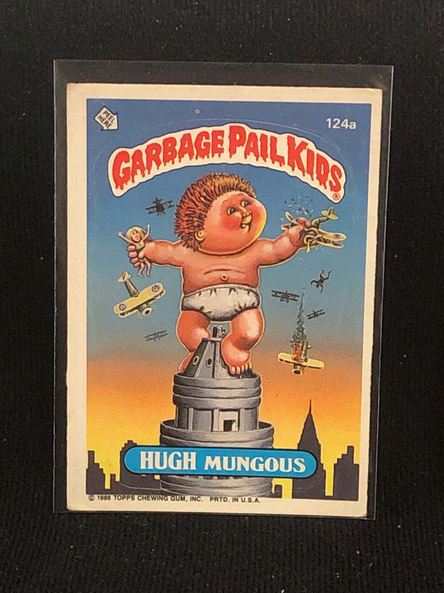 Garbage Pail Kids Original Series 3 (os3) 124a Hugh Mungous