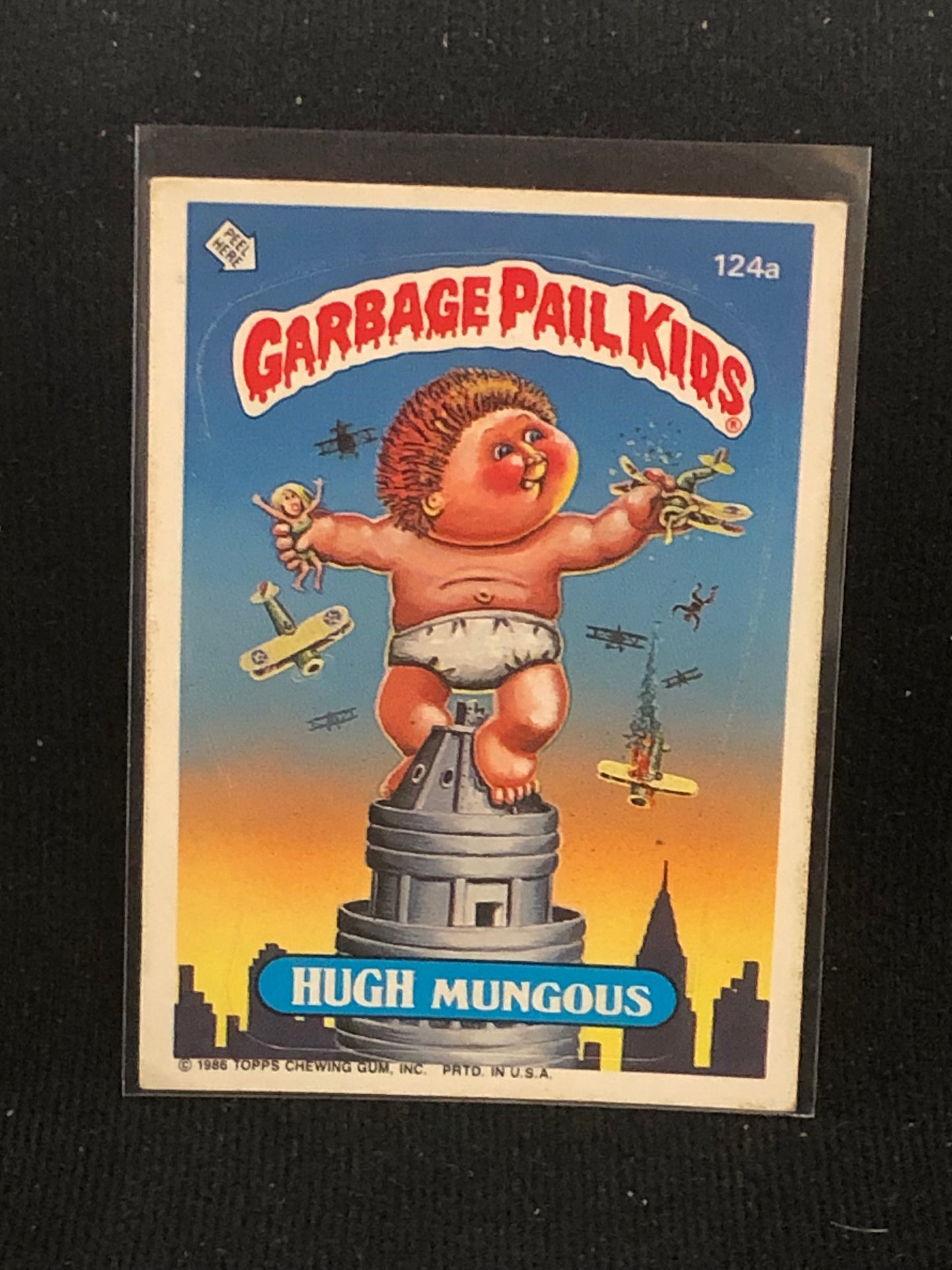 Garbage Pail Kids Original Series 3 (os3) 124a Hugh Mungous