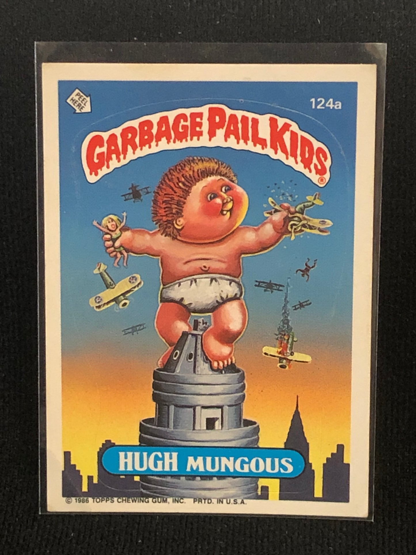 Garbage Pail Kids Original Series 3 (os3) 124a Hugh Mungous