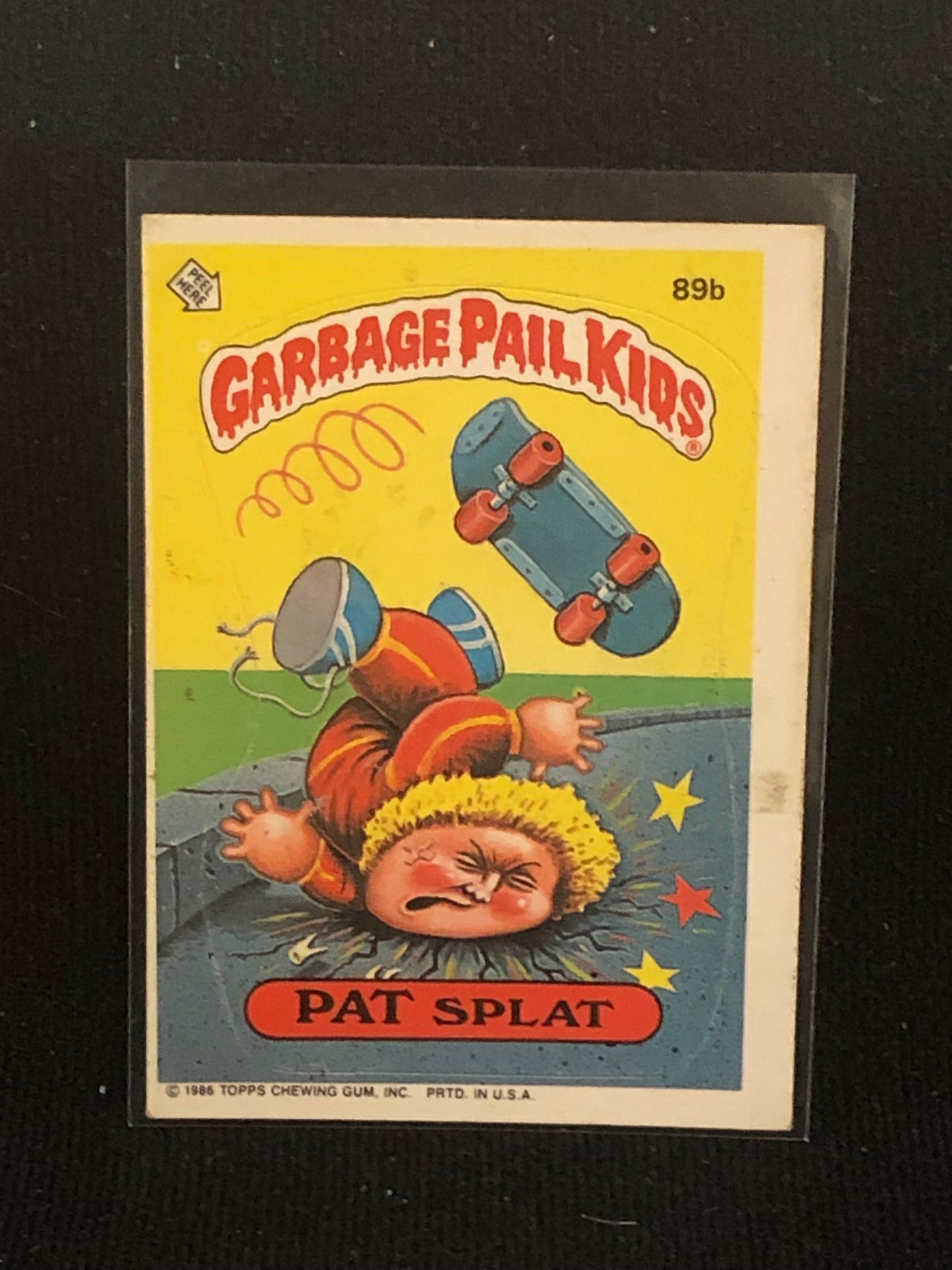 Garbage Pail Kids Original Series 3 (os3) 89b Pat Splat