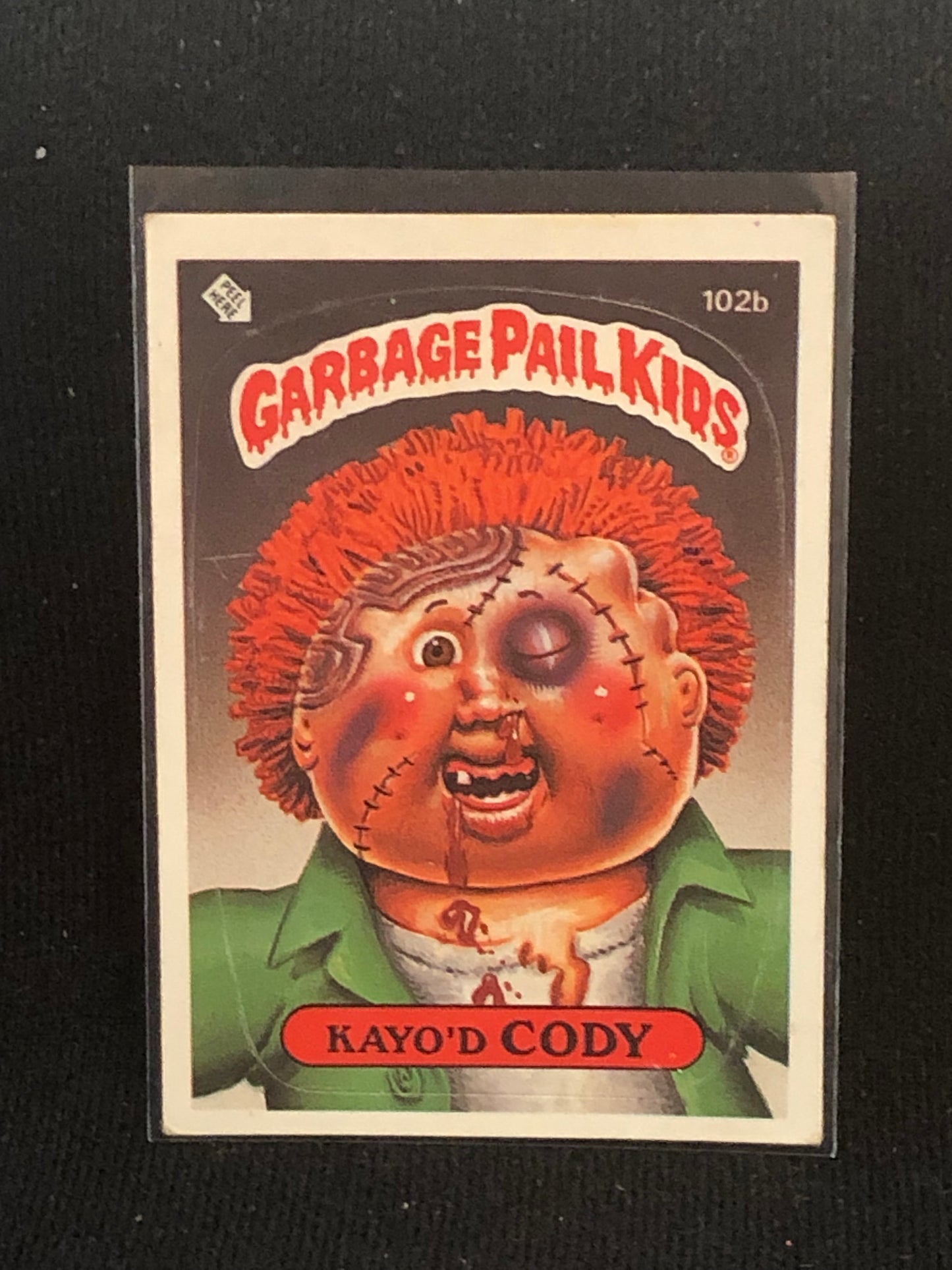 Garbage Pail Kids Original Series 3 (os3) 102b Kayo'd Cody