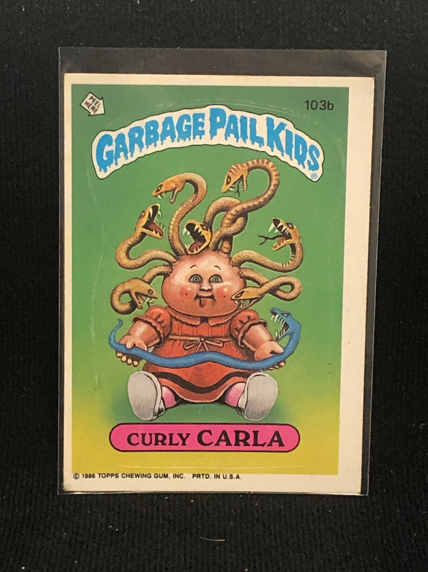 Garbage Pail Kids Original Series 3 (os3) 103b Curly Carla