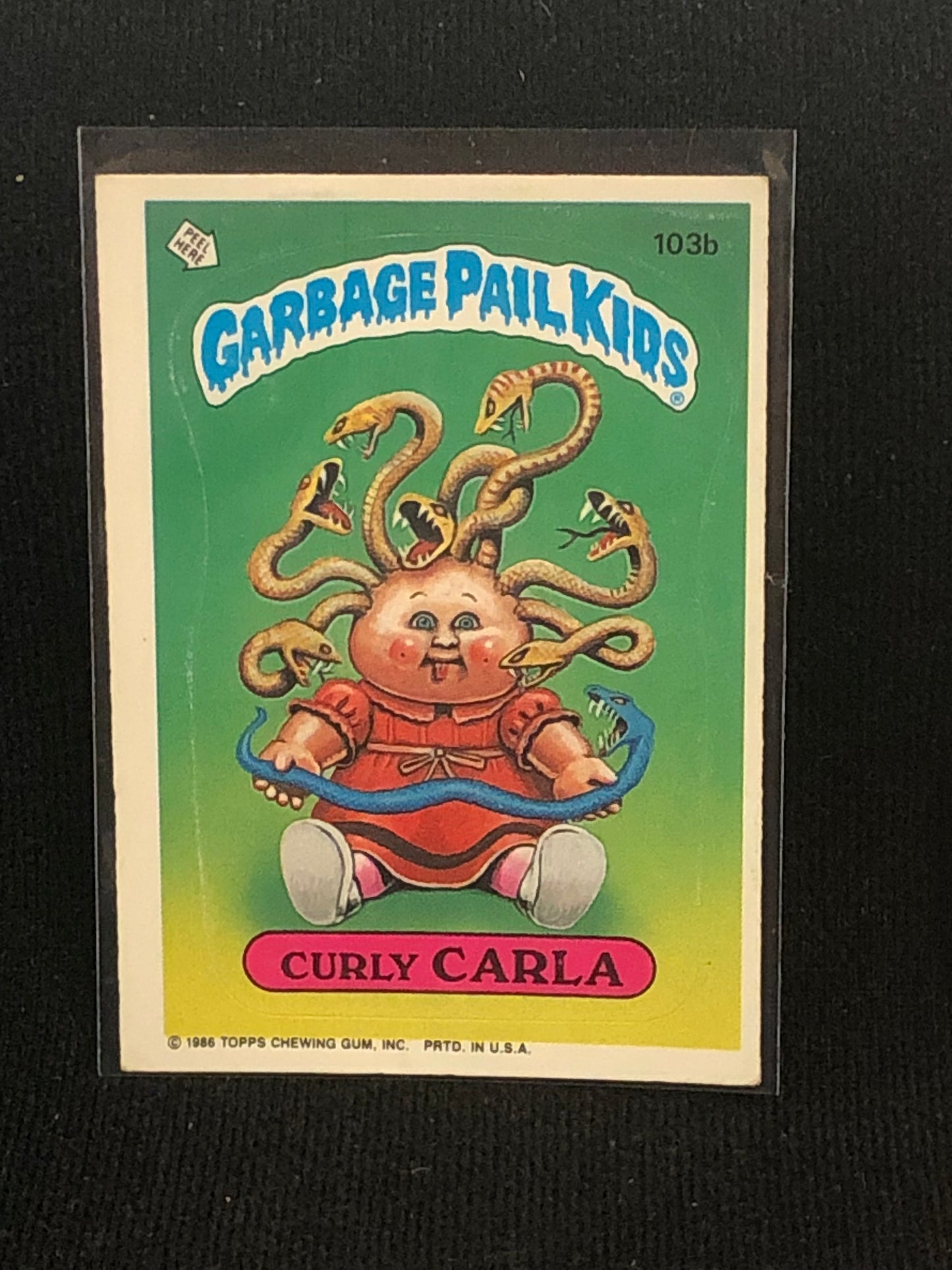 Garbage Pail Kids Original Series 3 (os3) 103b Curly Carla