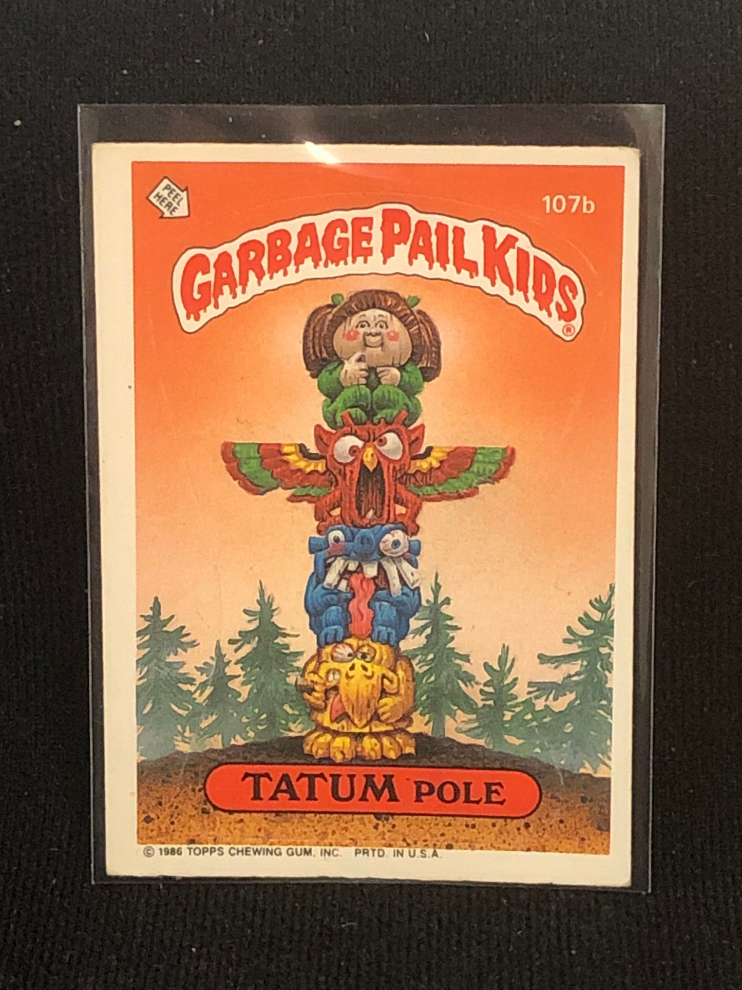 Garbage Pail Kids Original Series 3 (os3) 107b Tatum Pole