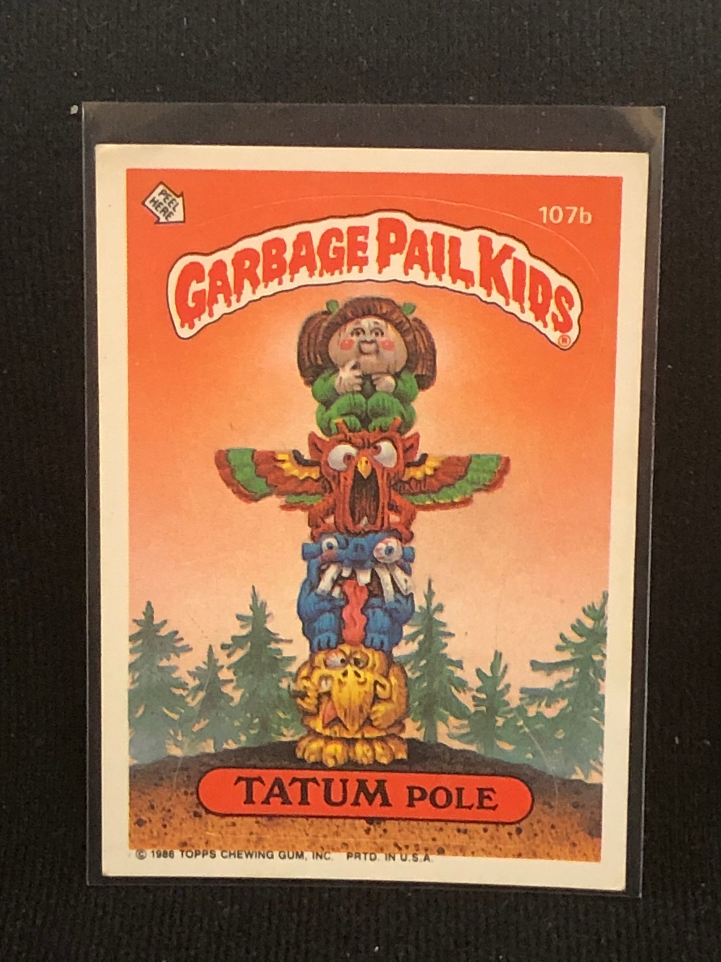 Garbage Pail Kids Original Series 3 (os3) 107b Tatum Pole