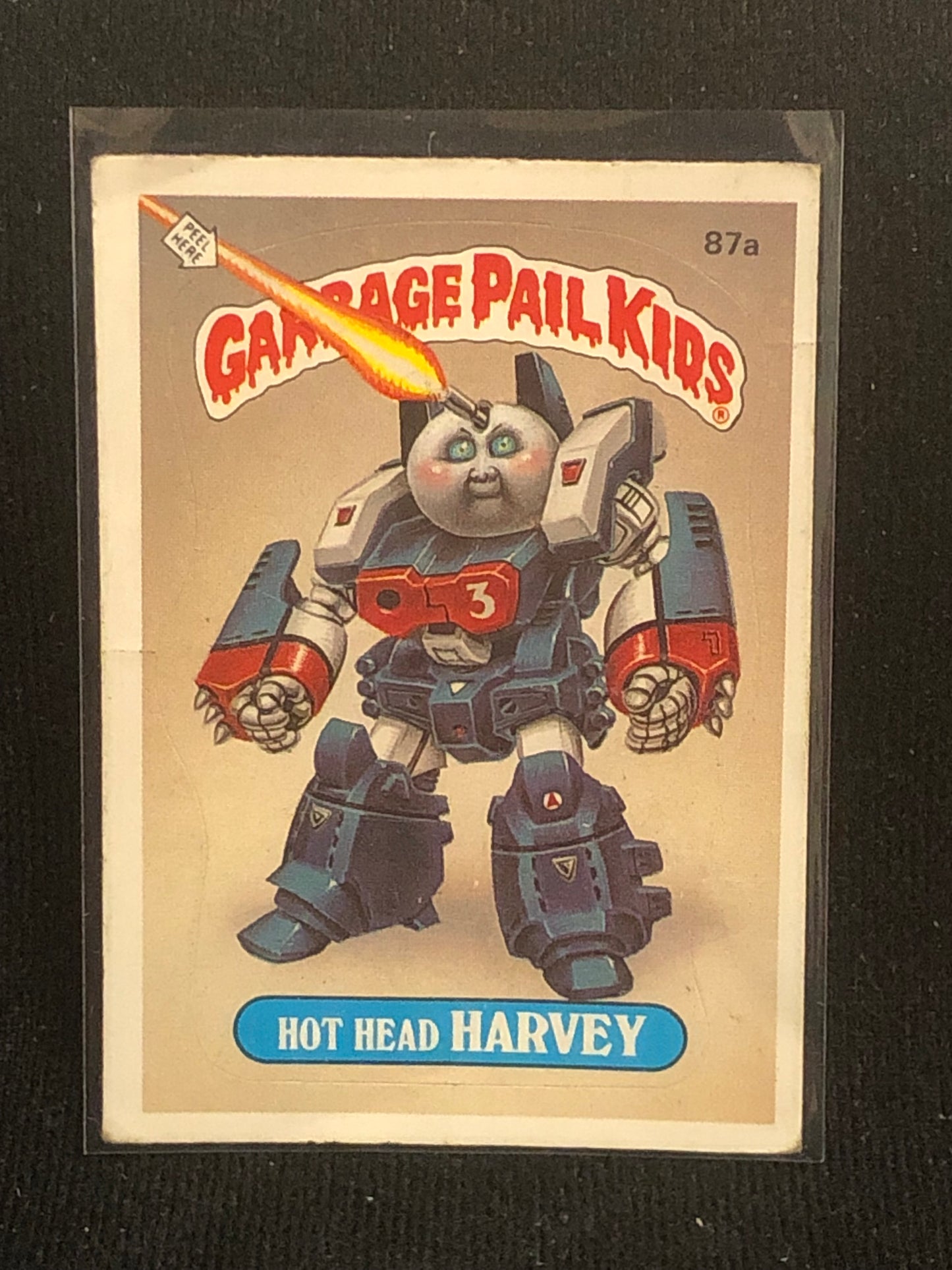 Garbage Pail Kids Original Series 3 (os3) 87a Hot Head Harvey