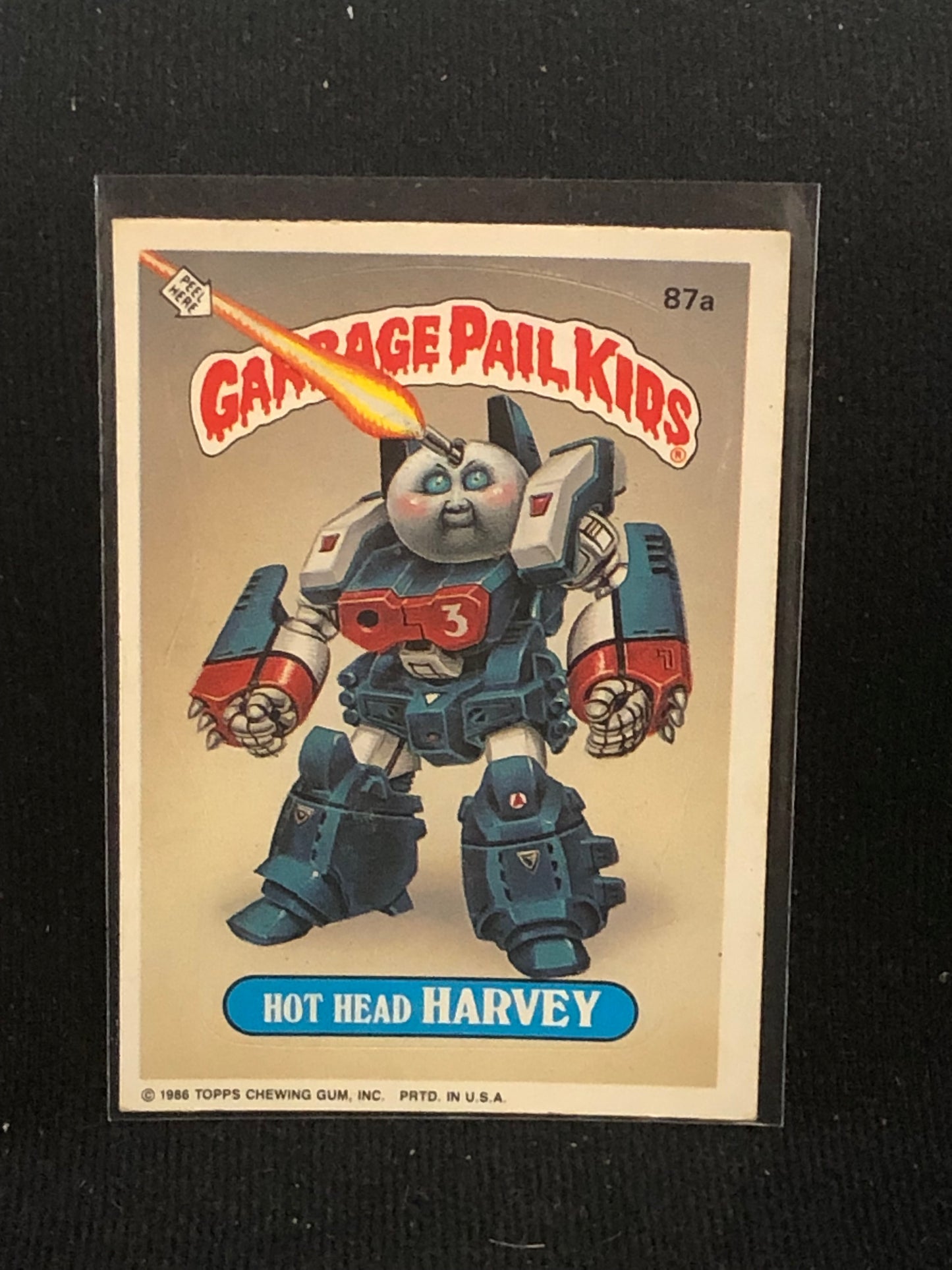 Garbage Pail Kids Original Series 3 (os3) 87a Hot Head Harvey