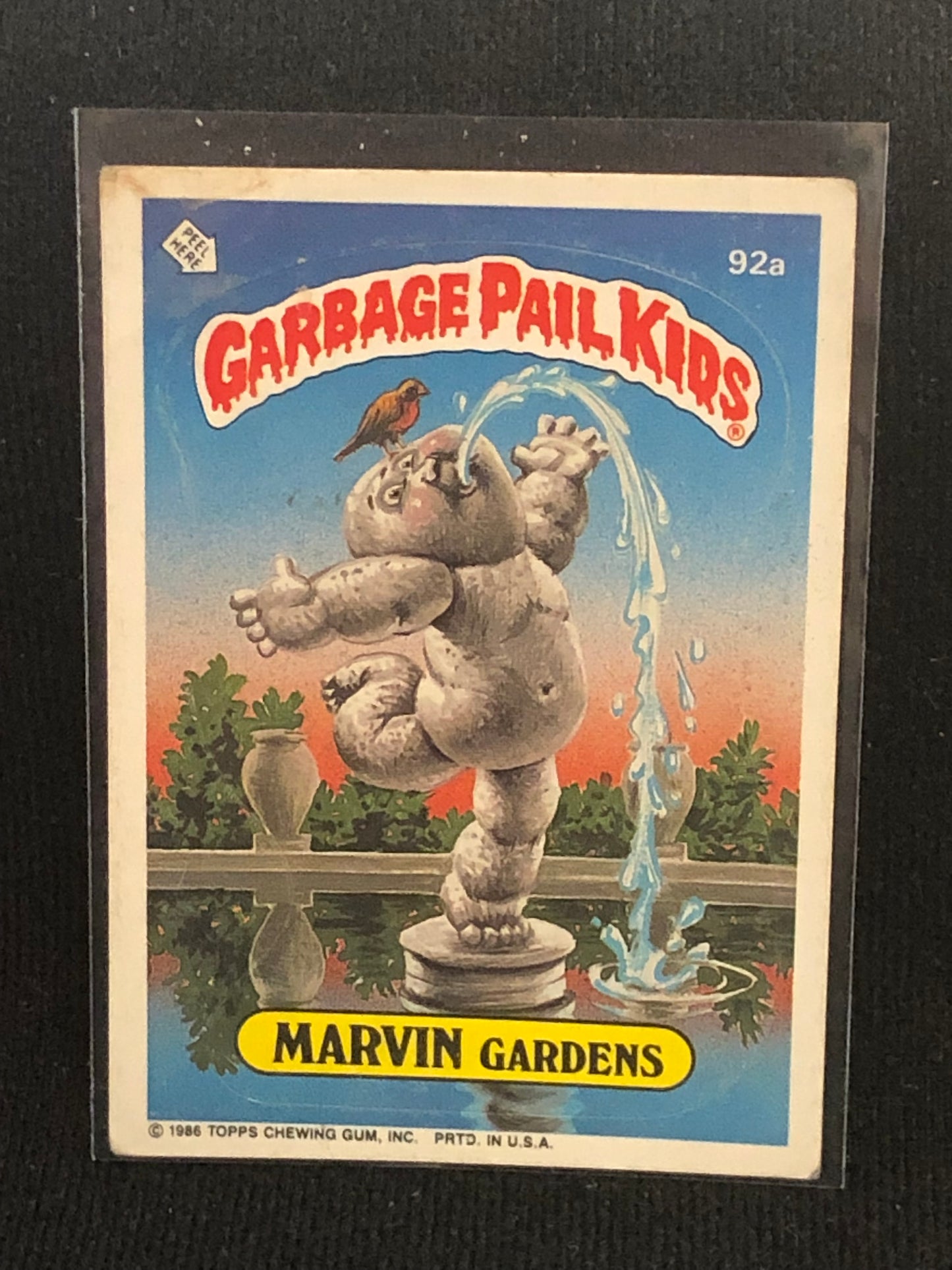 Garbage Pail Kids Original Series 3 (os3) 92a Marvin Gardens