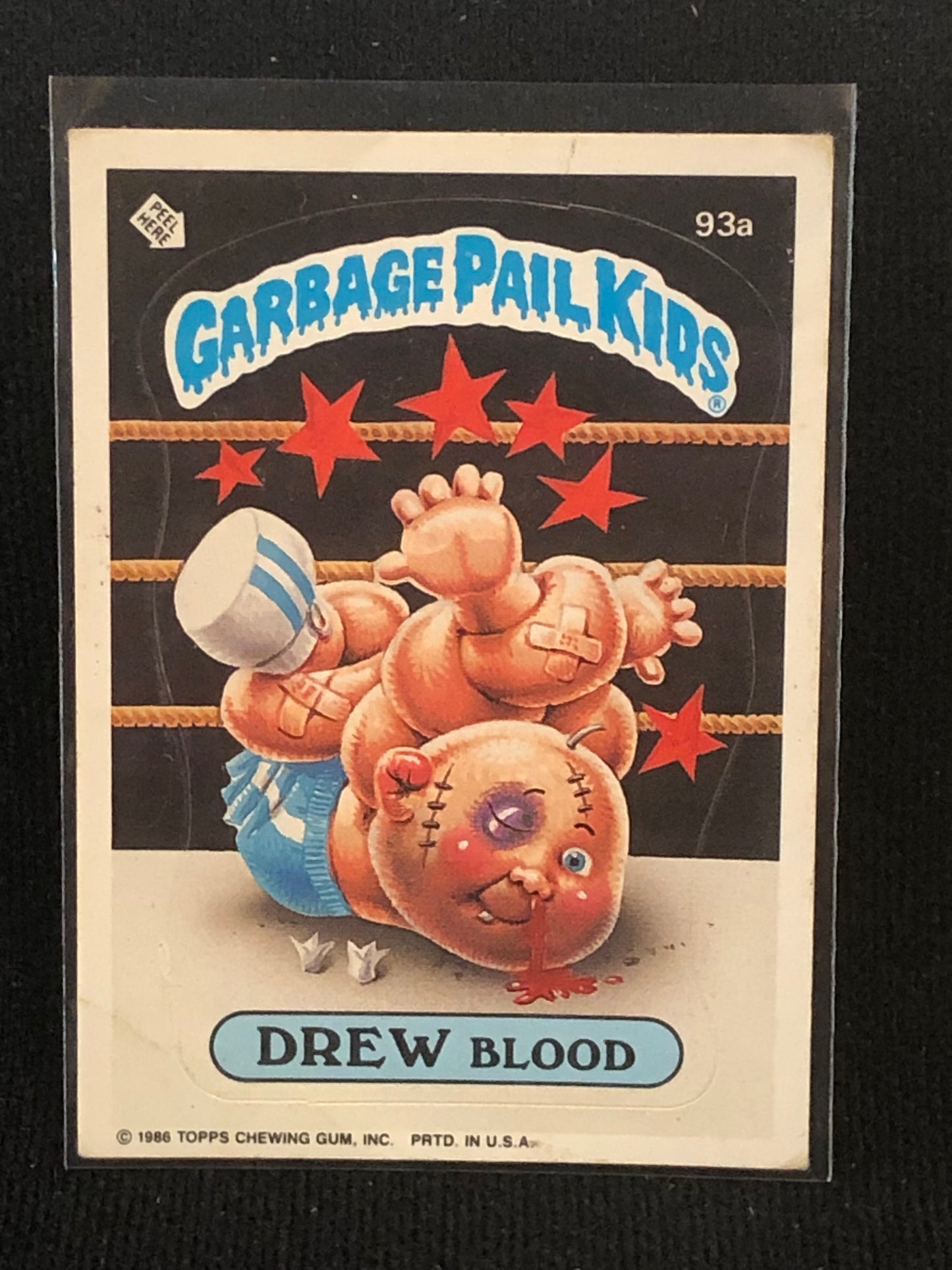 Garbage Pail Kids Original Series 3 (os3) 93a Drew Blood