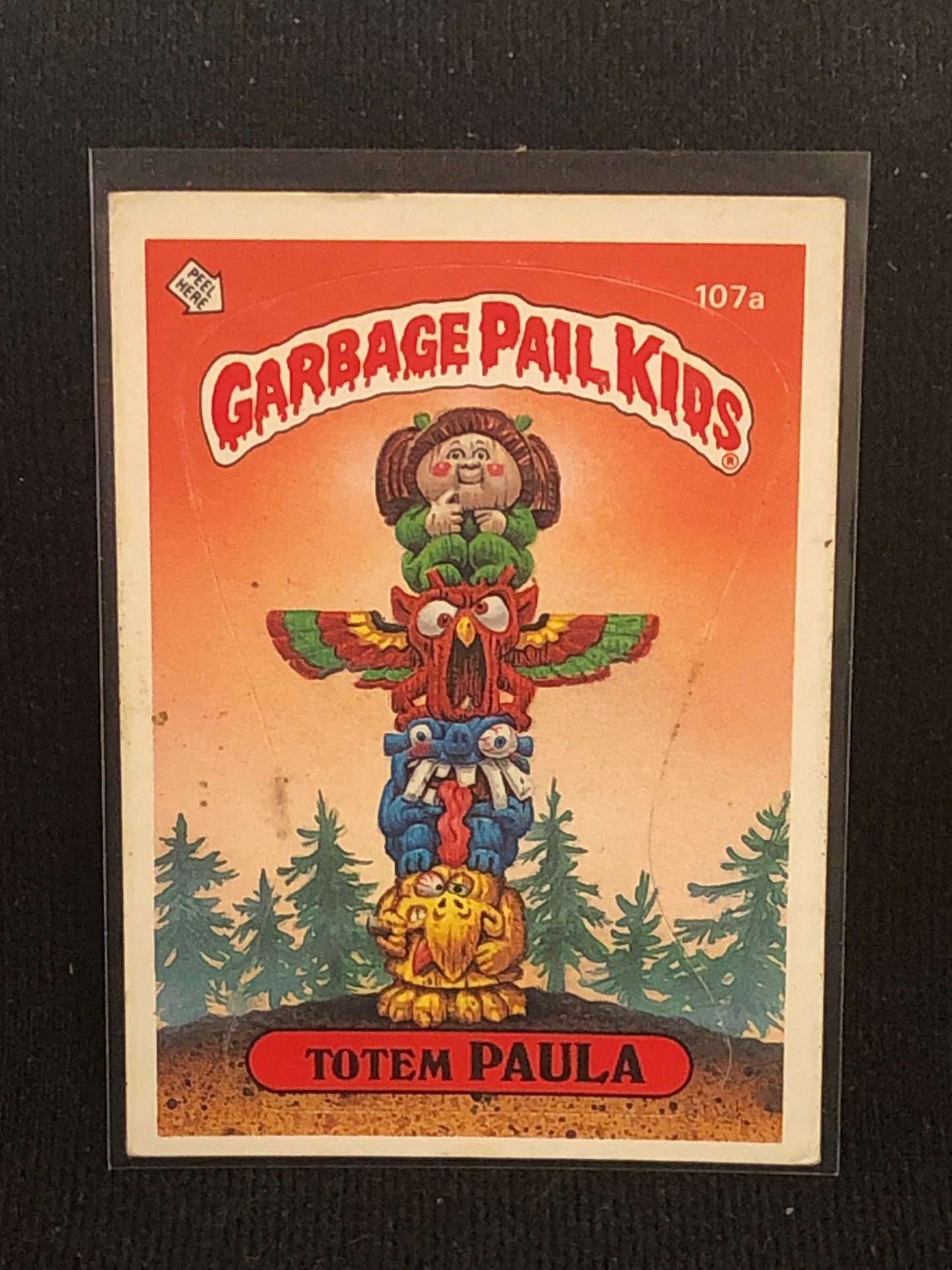 Garbage Pail Kids Original Series 3 (os3) 107a Totem Paula