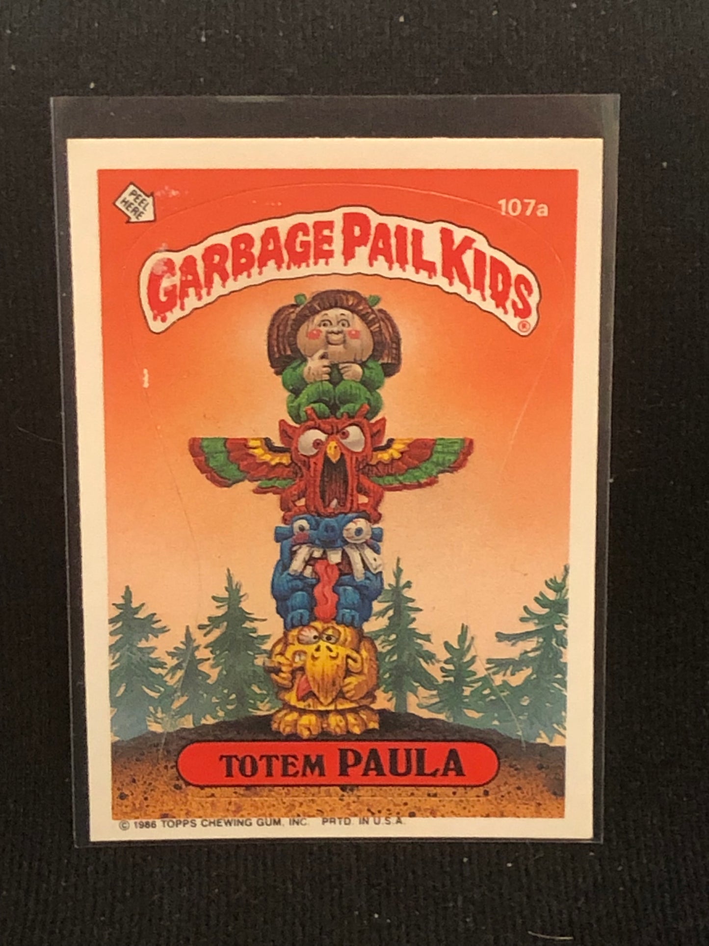 Garbage Pail Kids Original Series 3 (os3) 107a Totem Paula