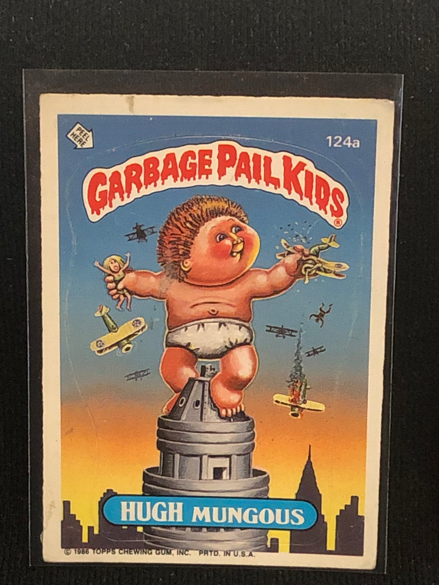 Garbage Pail Kids Original Series 3 (os3) 124a Hugh Mungous