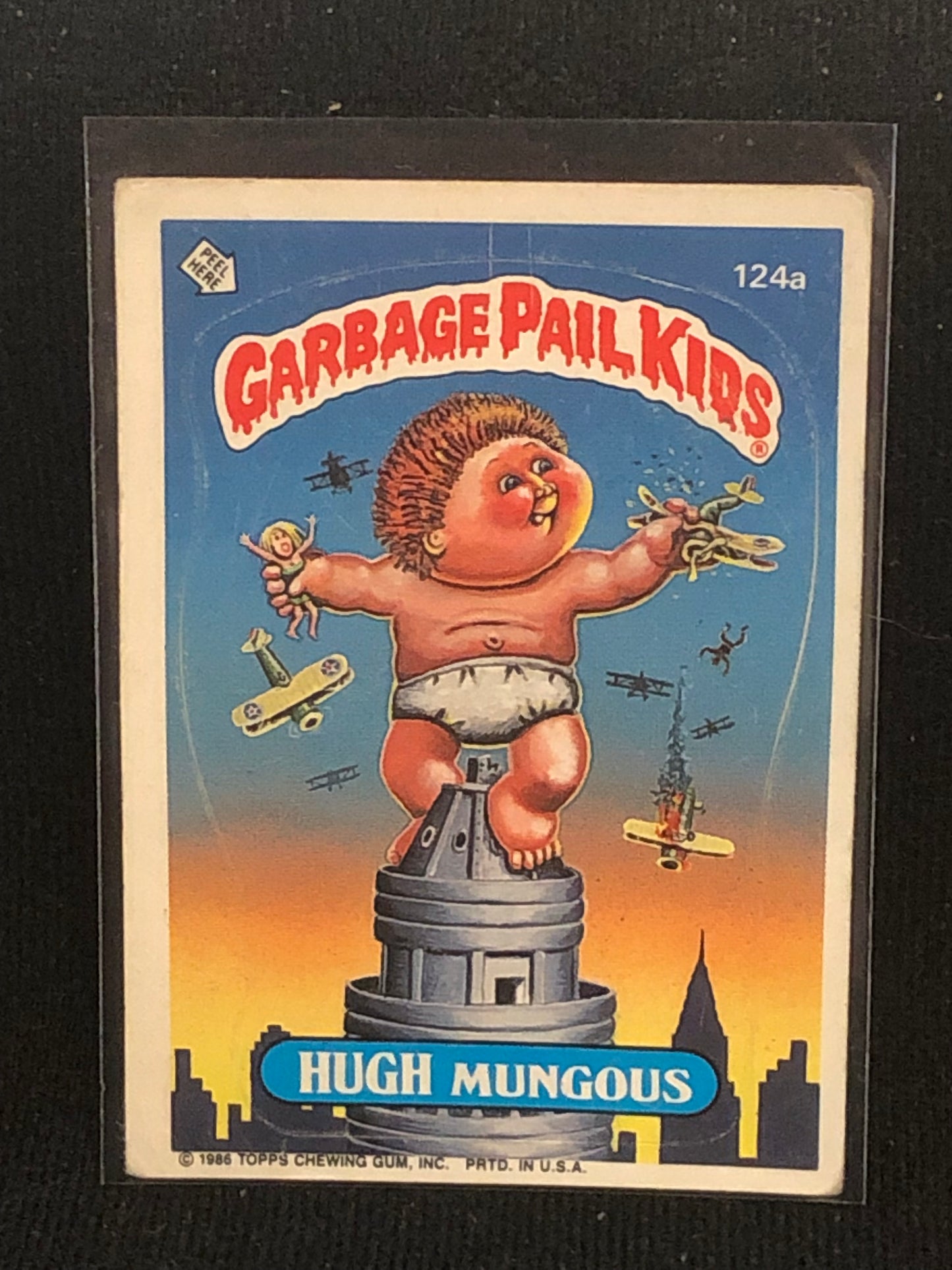 Garbage Pail Kids Original Series 3 (os3) 124a Hugh Mungous