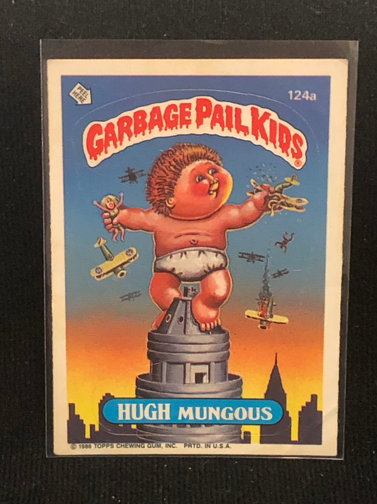 Garbage Pail Kids Original Series 3 (os3) 124a Hugh Mungous