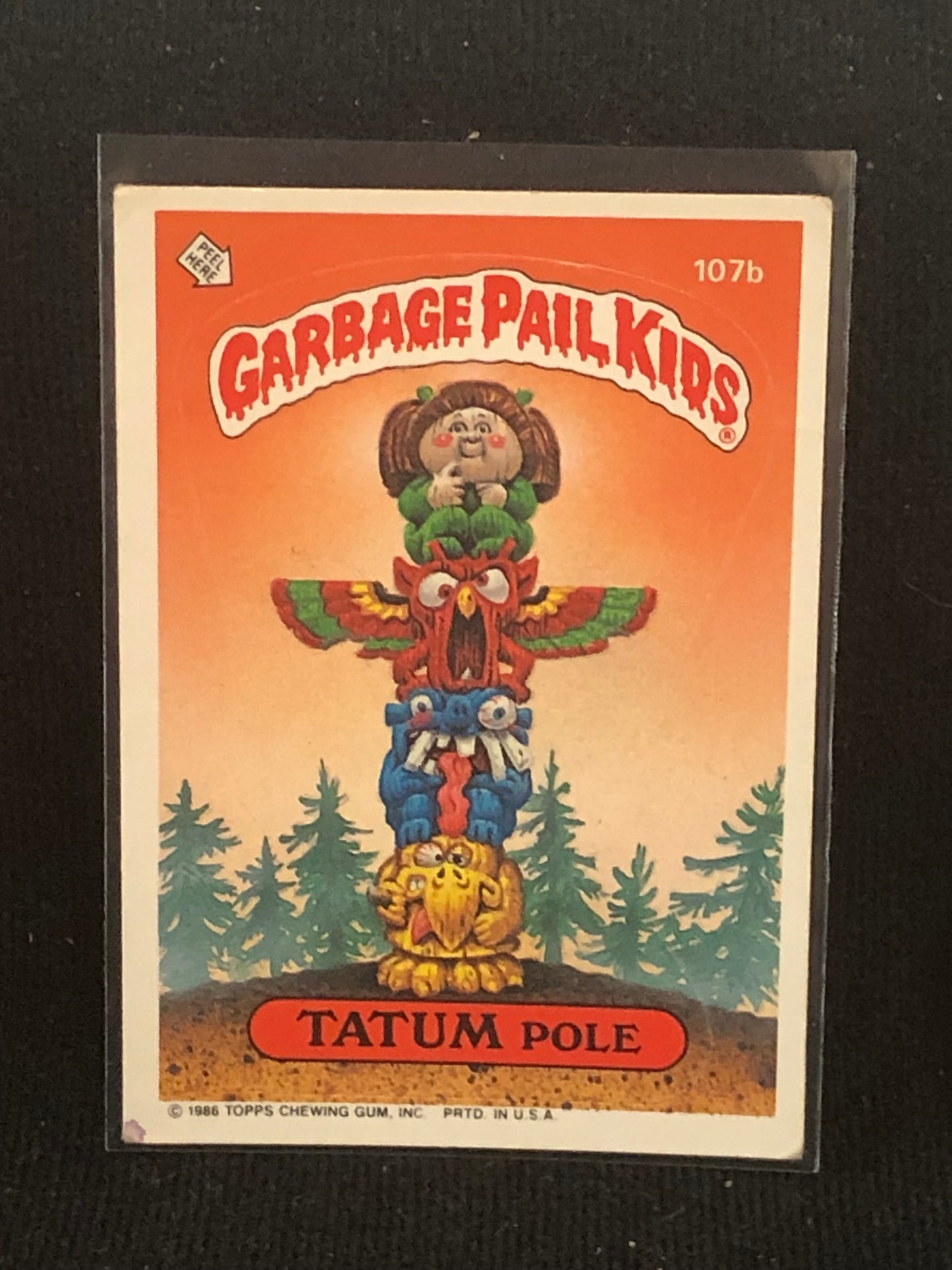 Garbage Pail Kids Original Series 3 (os3) 107b Tatum Pole