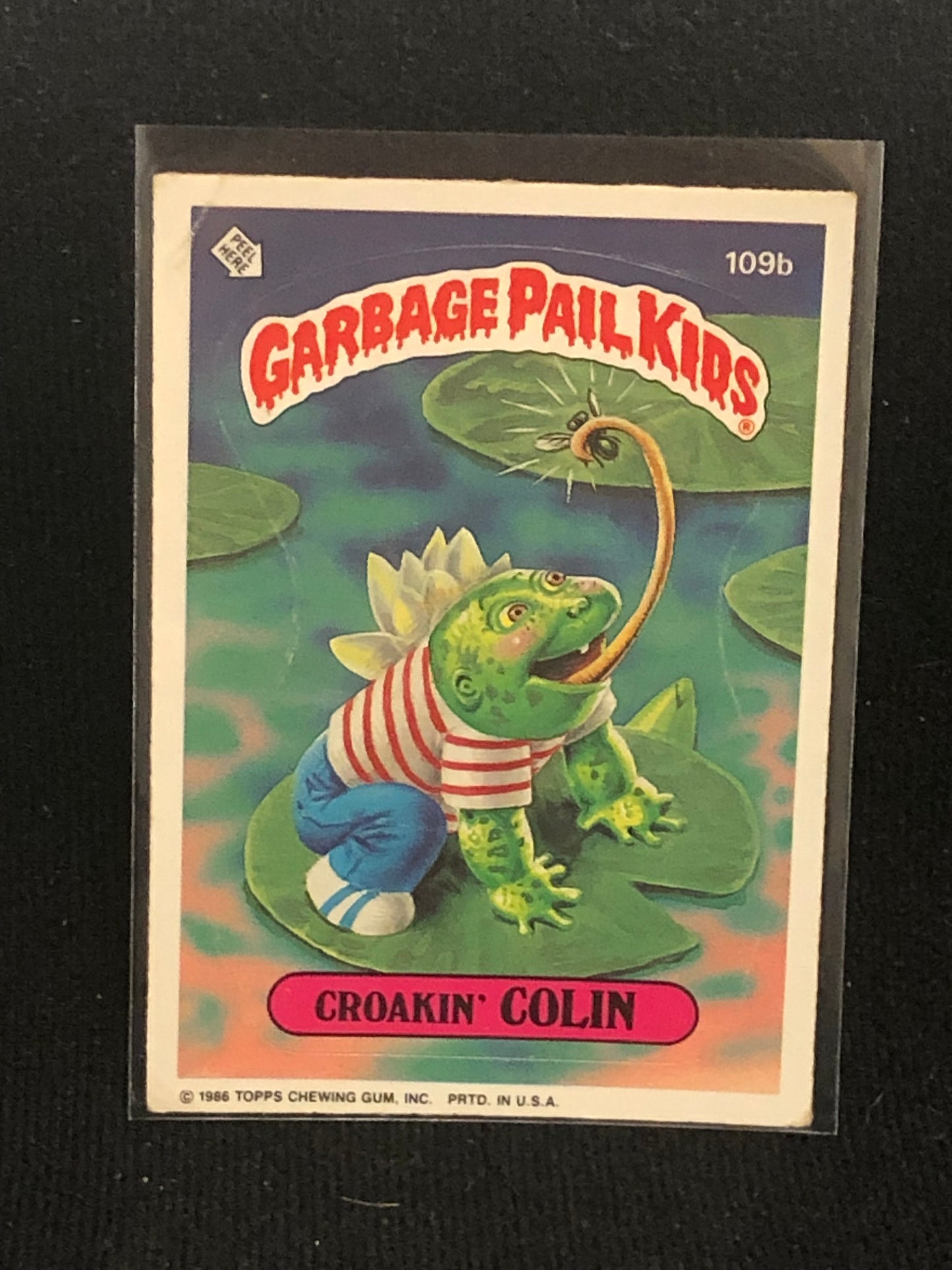 Garbage Pail Kids Original Series 3 (os3) 109b Croakin Colin