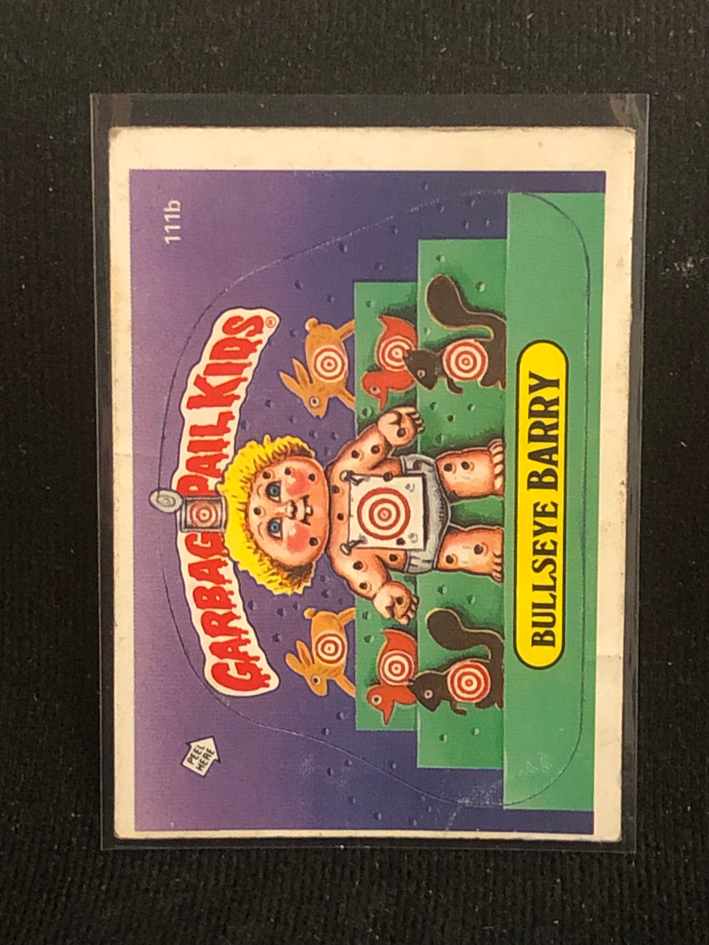 Garbage Pail Kids Original Series 3 (os3) 111b Bullseye Barry