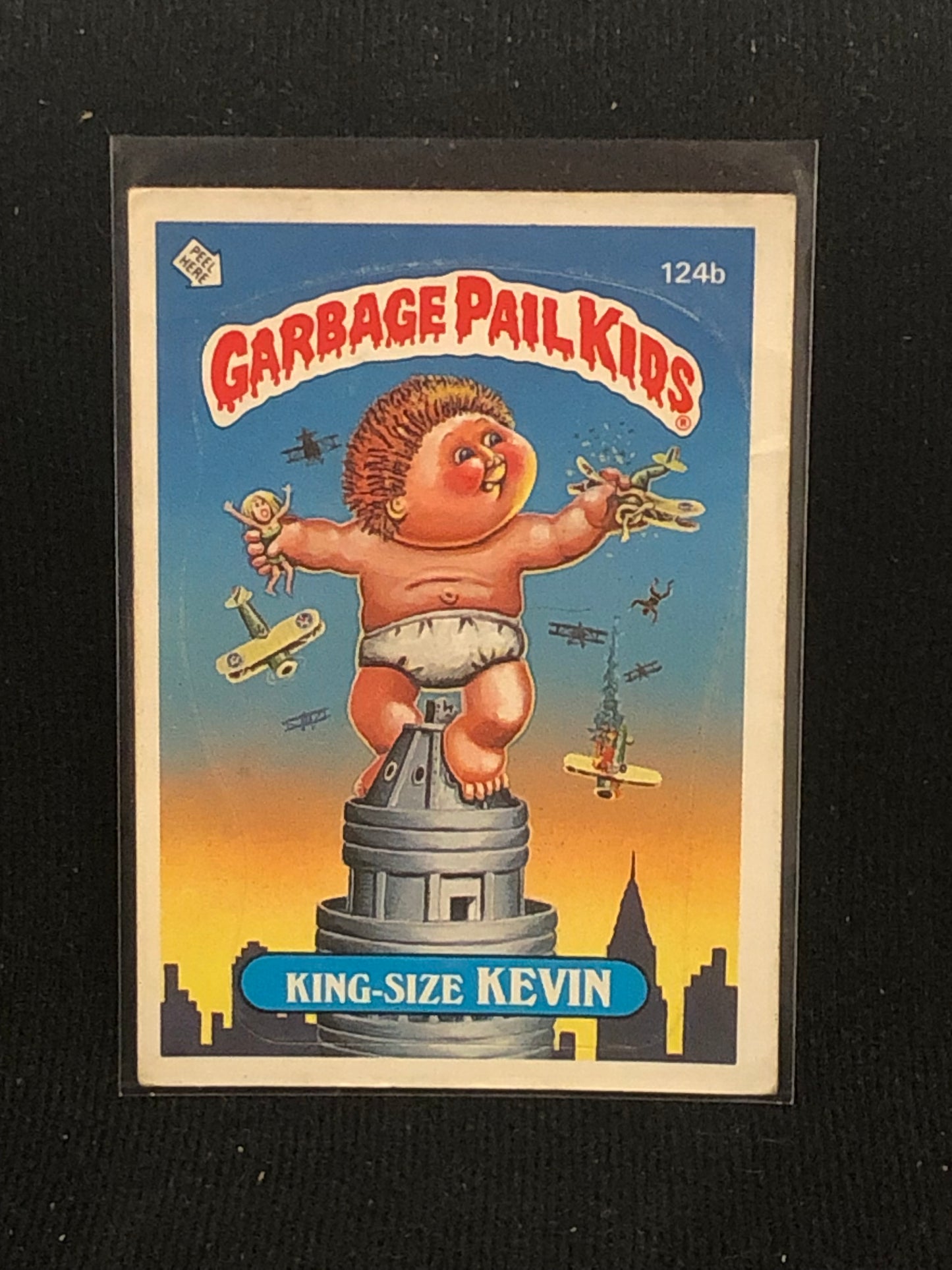 Garbage Pail Kids Original Series 3 (os3) 124b King Size Kevin